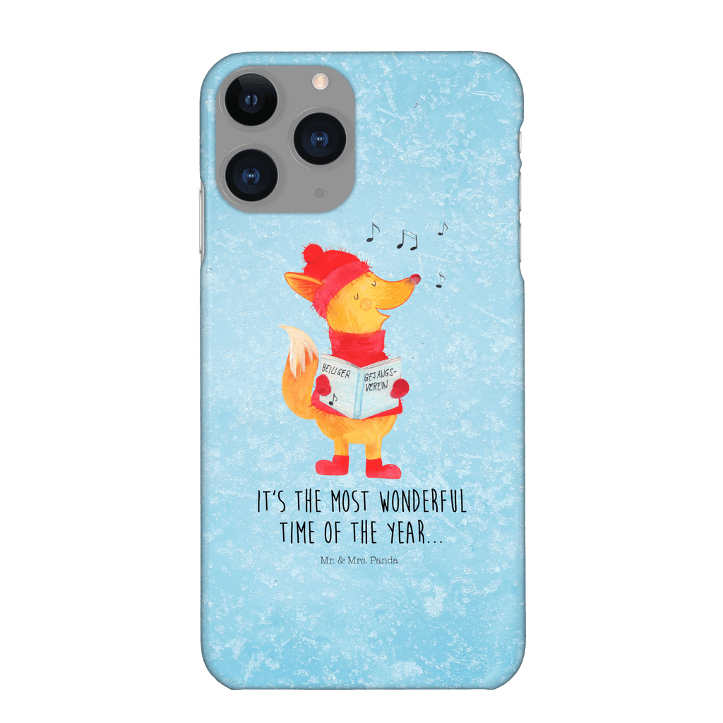 Handyhülle Fuchs Sänger Handyhülle, Handycover, Cover, Handy, Hülle, Iphone 10, Iphone X, Winter, Weihnachten, Weihnachtsdeko, Nikolaus, Advent, Heiligabend, Wintermotiv, Fuchs, Füchse, Sänger, Geschenk Sänger, Singen, Weihnachtslieder