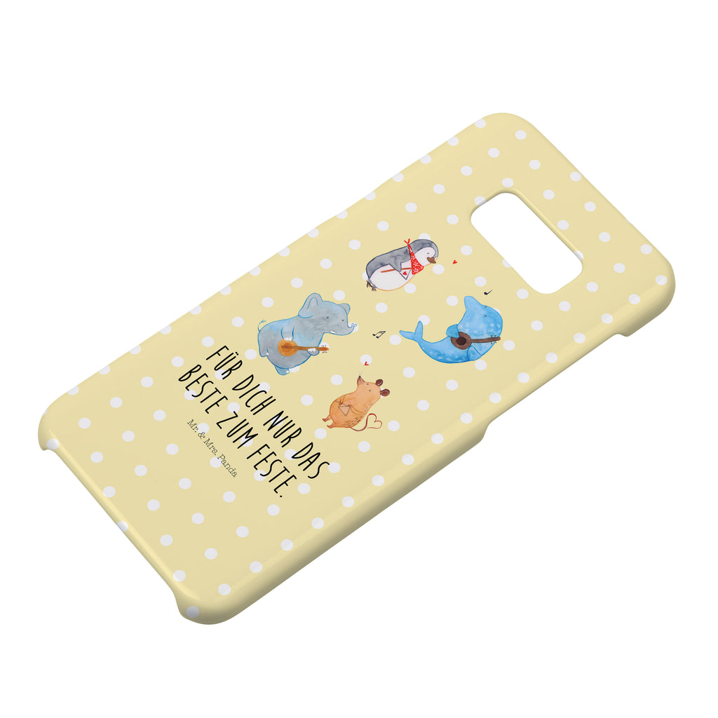 Handyhülle Big Band Handyhülle, Handycover, Cover, Handy, Hülle, Iphone 10, Iphone X, Tiermotive, Gute Laune, lustige Sprüche, Tiere, Hund, Pinguin, Maus, Elefant, Delfin, Gitarre, Band, Triangel, Musikanten, Musik