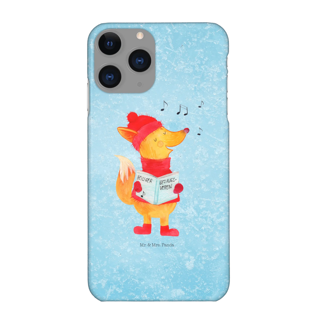 Handyhülle Fuchs Sänger Handyhülle, Handycover, Cover, Handy, Hülle, Iphone 10, Iphone X, Winter, Weihnachten, Weihnachtsdeko, Nikolaus, Advent, Heiligabend, Wintermotiv, Fuchs, Füchse, Sänger, Geschenk Sänger, Singen, Weihnachtslieder