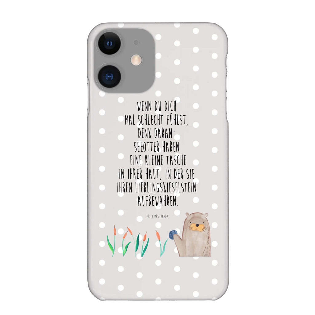 Handyhülle Otter Stein Handyhülle, Handycover, Cover, Handy, Hülle, Iphone 10, Iphone X, Otter, Fischotter, Seeotter, Otter Seeotter See Otter