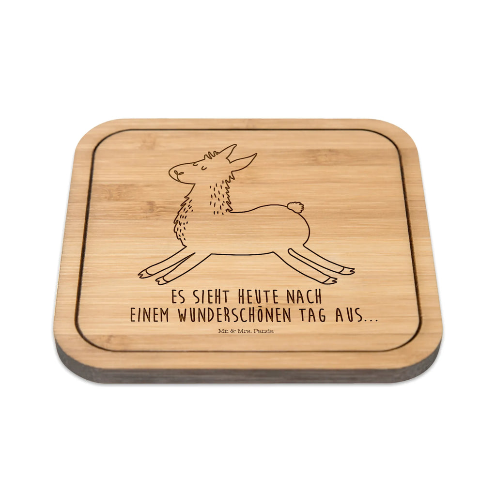 Untersetzer quadratisch Lama Springen Untersetzer, Bierdeckel, Glasuntersetzer, Untersetzer Gläser, Getränkeuntersetzer, Lama, Alpaka, Lamas, Lieblingstag, Happy day, fröhlich, Glück, Freundin, Liebeskummer, Neustart, guten Morgen, Start, Prüfung, Abitur