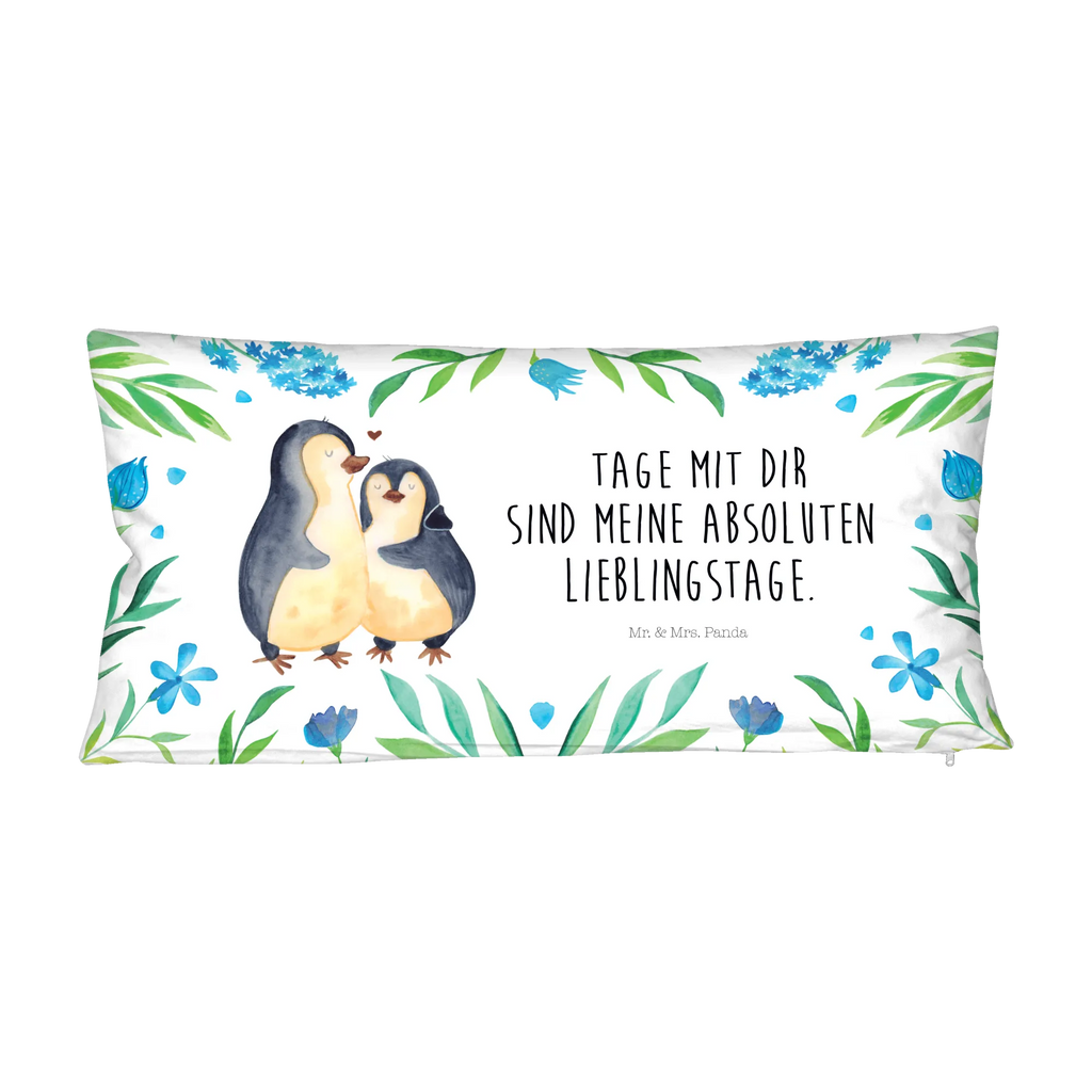 80x40 Pärchen Kissen Pinguin umarmend Kissen, Kissenhülle, Kopfkissen, Sofakissen, Dekokissen, Kissenbezug, Liebesgeschenk, Pinguin, Liebe, Liebespaar, Liebesbeweis, Verlobung, Jahrestag, Hochzeitstag, Hochzeit, Hochzeitsgeschenk