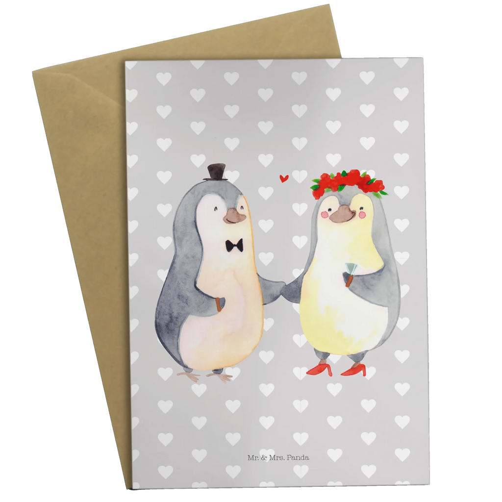 Grußkarte Pinguin Heirat Grußkarte, Klappkarte, Einladungskarte, Glückwunschkarte, Hochzeitskarte, Geburtstagskarte, Karte, Ansichtskarten, Liebe, Partner, Freund, Freundin, Ehemann, Ehefrau, Heiraten, Verlobung, Heiratsantrag, Liebesgeschenk, Jahrestag, Hocheitstag