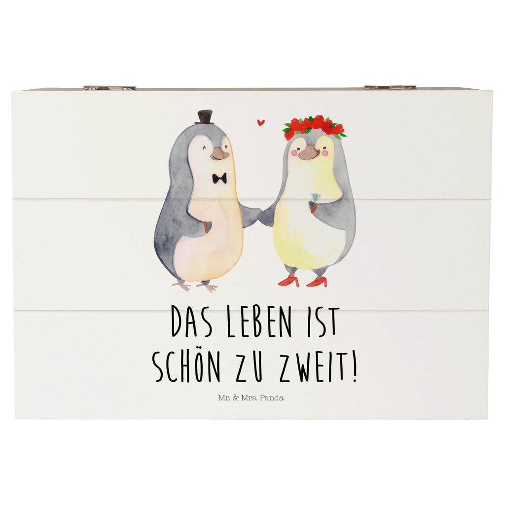 Holzkiste Pinguin Heirat Holzkiste, Kiste, Schatzkiste, Truhe, Schatulle, XXL, Erinnerungsbox, Erinnerungskiste, Dekokiste, Aufbewahrungsbox, Geschenkbox, Geschenkdose, Liebe, Partner, Freund, Freundin, Ehemann, Ehefrau, Heiraten, Verlobung, Heiratsantrag, Liebesgeschenk, Jahrestag, Hocheitstag