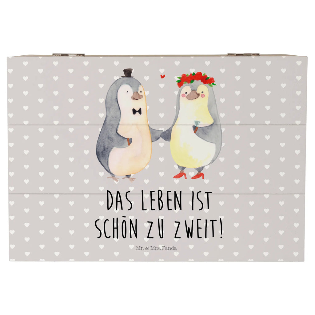 Holzkiste Pinguin Heirat Holzkiste, Kiste, Schatzkiste, Truhe, Schatulle, XXL, Erinnerungsbox, Erinnerungskiste, Dekokiste, Aufbewahrungsbox, Geschenkbox, Geschenkdose, Liebe, Partner, Freund, Freundin, Ehemann, Ehefrau, Heiraten, Verlobung, Heiratsantrag, Liebesgeschenk, Jahrestag, Hocheitstag