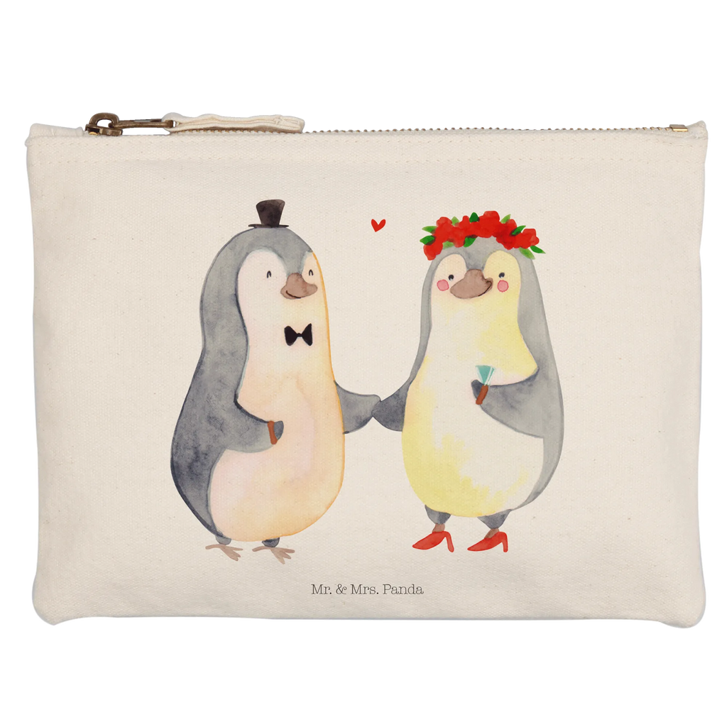 Schminktasche Pinguin Heirat Schminktasche, Kosmetiktasche, Kosmetikbeutel, Stiftemäppchen, Etui, Federmappe, Makeup, XXL, Schminketui, Kosmetiketui, Schlamperetui, Liebe, Partner, Freund, Freundin, Ehemann, Ehefrau, Heiraten, Verlobung, Heiratsantrag, Liebesgeschenk, Jahrestag, Hocheitstag