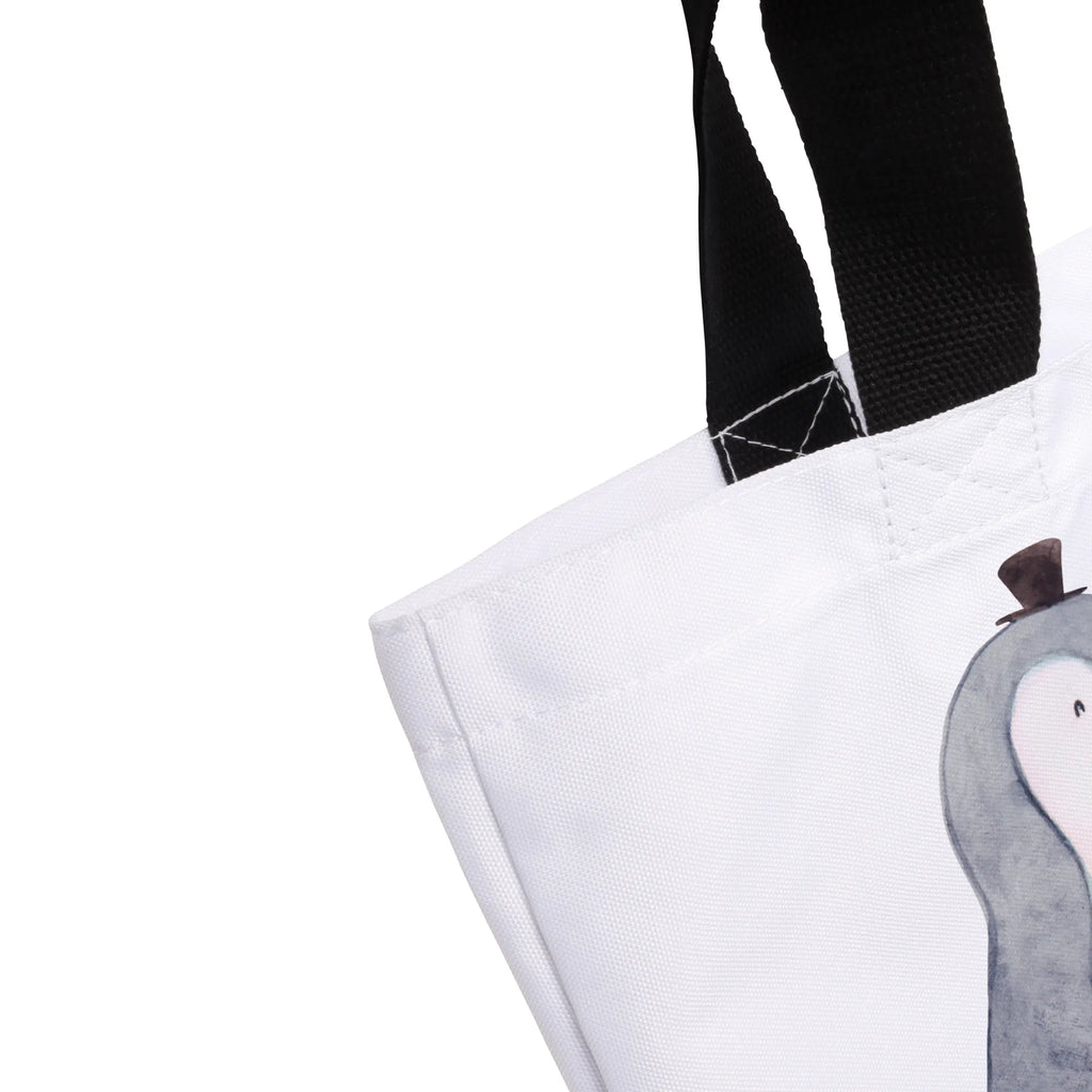 Shopper Pinguin Heirat Beutel, Einkaufstasche, Tasche, Strandtasche, Einkaufsbeutel, Shopper, Schultasche, Freizeittasche, Tragebeutel, Schulbeutel, Alltagstasche, Liebe, Partner, Freund, Freundin, Ehemann, Ehefrau, Heiraten, Verlobung, Heiratsantrag, Liebesgeschenk, Jahrestag, Hocheitstag