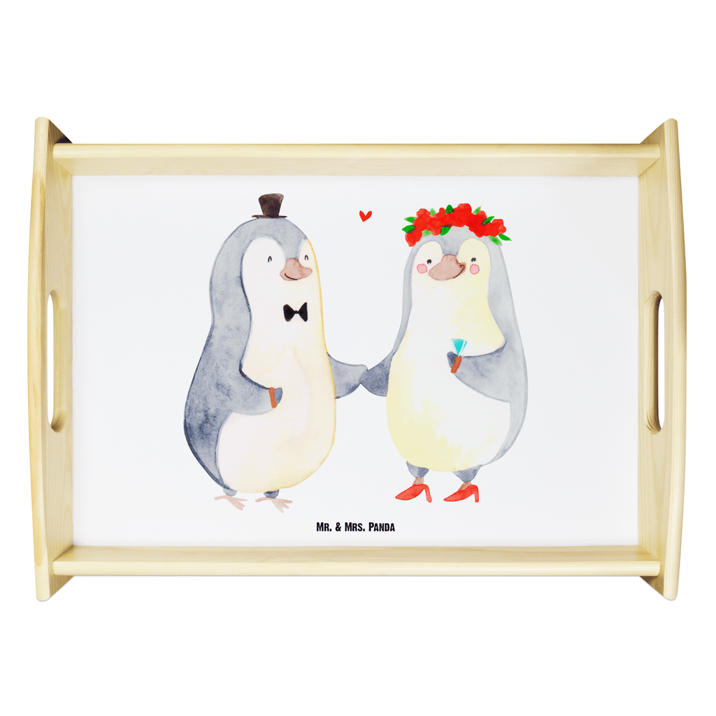 Serviertablett Pinguin Heirat Serviertablett, Tablett, Holztablett, Küchentablett, Dekotablett, Frühstückstablett, Liebe, Partner, Freund, Freundin, Ehemann, Ehefrau, Heiraten, Verlobung, Heiratsantrag, Liebesgeschenk, Jahrestag, Hocheitstag