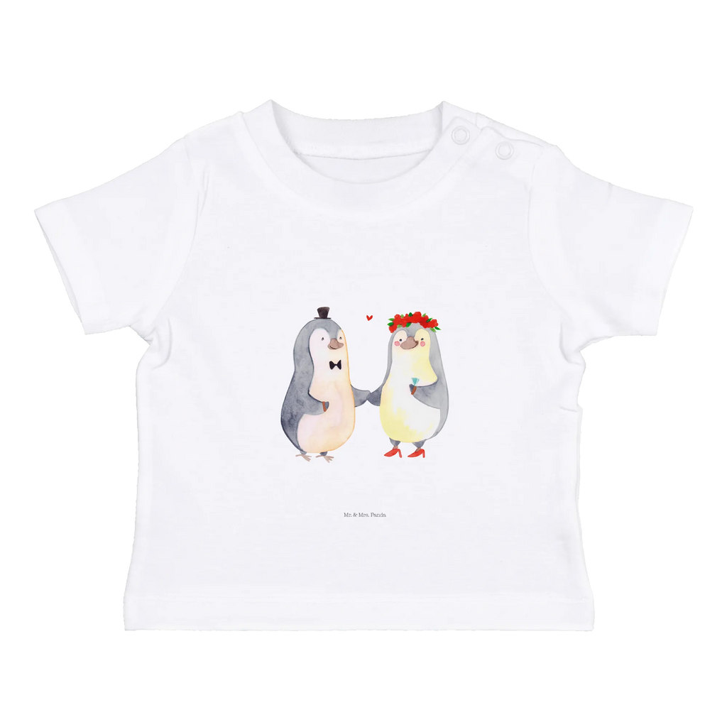 Organic Baby Shirt Pinguin Heirat Baby T-Shirt, Jungen Baby T-Shirt, Mädchen Baby T-Shirt, Shirt, Liebe, Partner, Freund, Freundin, Ehemann, Ehefrau, Heiraten, Verlobung, Heiratsantrag, Liebesgeschenk, Jahrestag, Hocheitstag