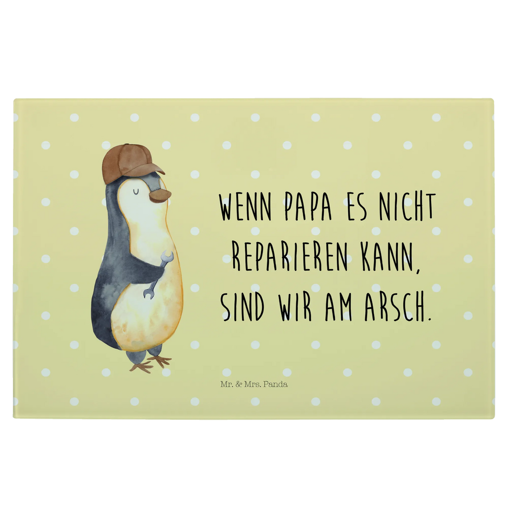 Glasschneidebrett Wenn Papa es nicht reparieren kann, sind wir am Arsch Glasschneidebrett, Schneidebrett, Familie, Vatertag, Muttertag, Bruder, Schwester, Mama, Papa, Oma, Opa, Vater, Geschenk Papa, Bester Papa der Welt