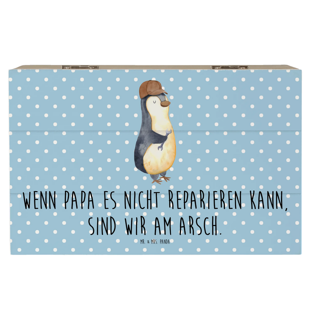 Holzkiste Wenn Papa es nicht reparieren kann, sind wir am Arsch Holzkiste, Kiste, Schatzkiste, Truhe, Schatulle, XXL, Erinnerungsbox, Erinnerungskiste, Dekokiste, Aufbewahrungsbox, Geschenkbox, Geschenkdose, Familie, Vatertag, Muttertag, Bruder, Schwester, Mama, Papa, Oma, Opa, Vater, Geschenk Papa, Bester Papa der Welt