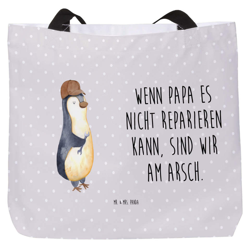 Shopper Wenn Papa es nicht reparieren kann, sind wir am Arsch Beutel, Einkaufstasche, Tasche, Strandtasche, Einkaufsbeutel, Shopper, Schultasche, Freizeittasche, Tragebeutel, Schulbeutel, Alltagstasche, Familie, Vatertag, Muttertag, Bruder, Schwester, Mama, Papa, Oma, Opa, Vater, Geschenk Papa, Bester Papa der Welt