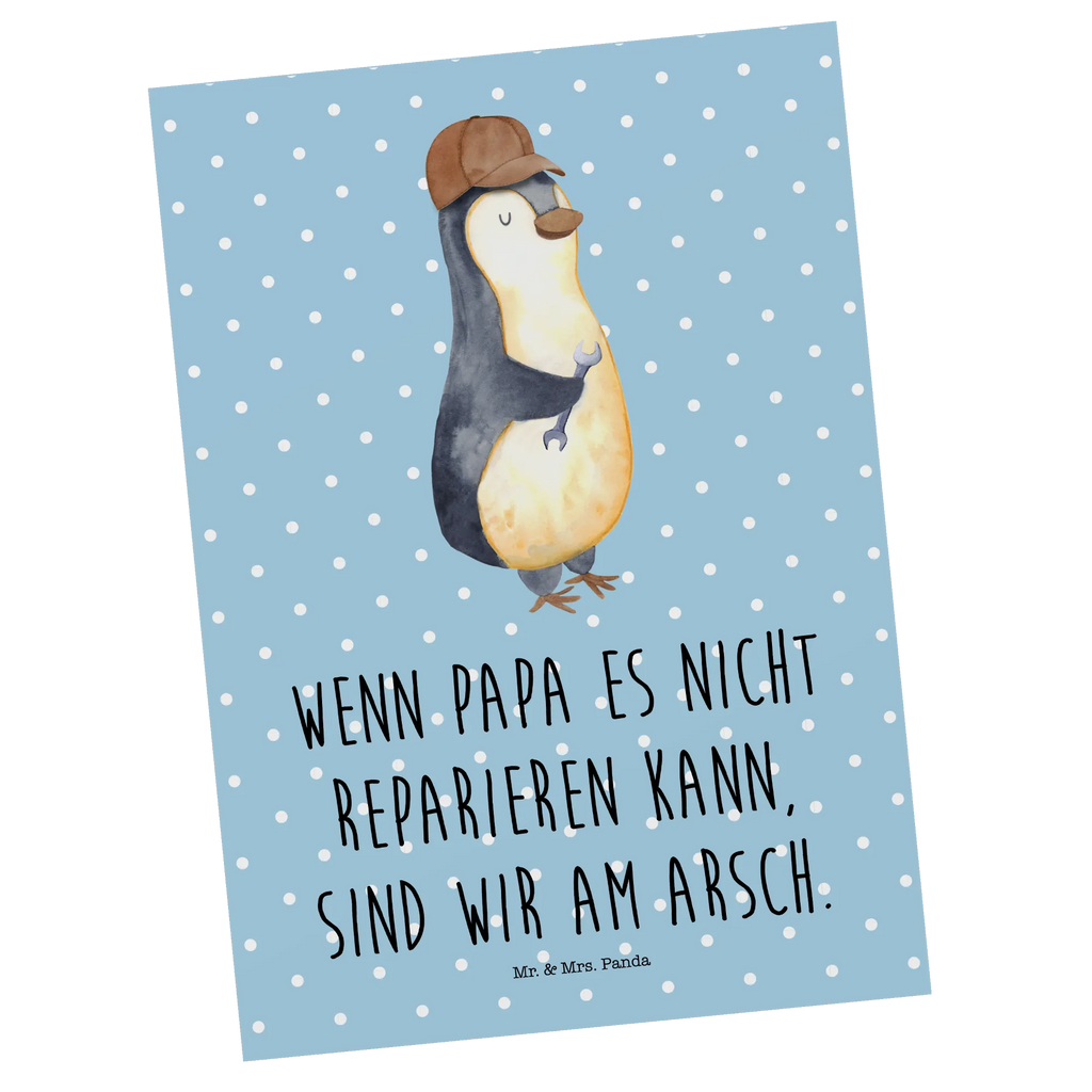 Postkarte Wenn Papa es nicht reparieren kann, sind wir am Arsch Postkarte, Karte, Geschenkkarte, Grußkarte, Einladung, Ansichtskarte, Geburtstagskarte, Einladungskarte, Dankeskarte, Ansichtskarten, Einladung Geburtstag, Einladungskarten Geburtstag, Familie, Vatertag, Muttertag, Bruder, Schwester, Mama, Papa, Oma, Opa, Vater, Geschenk Papa, Bester Papa der Welt