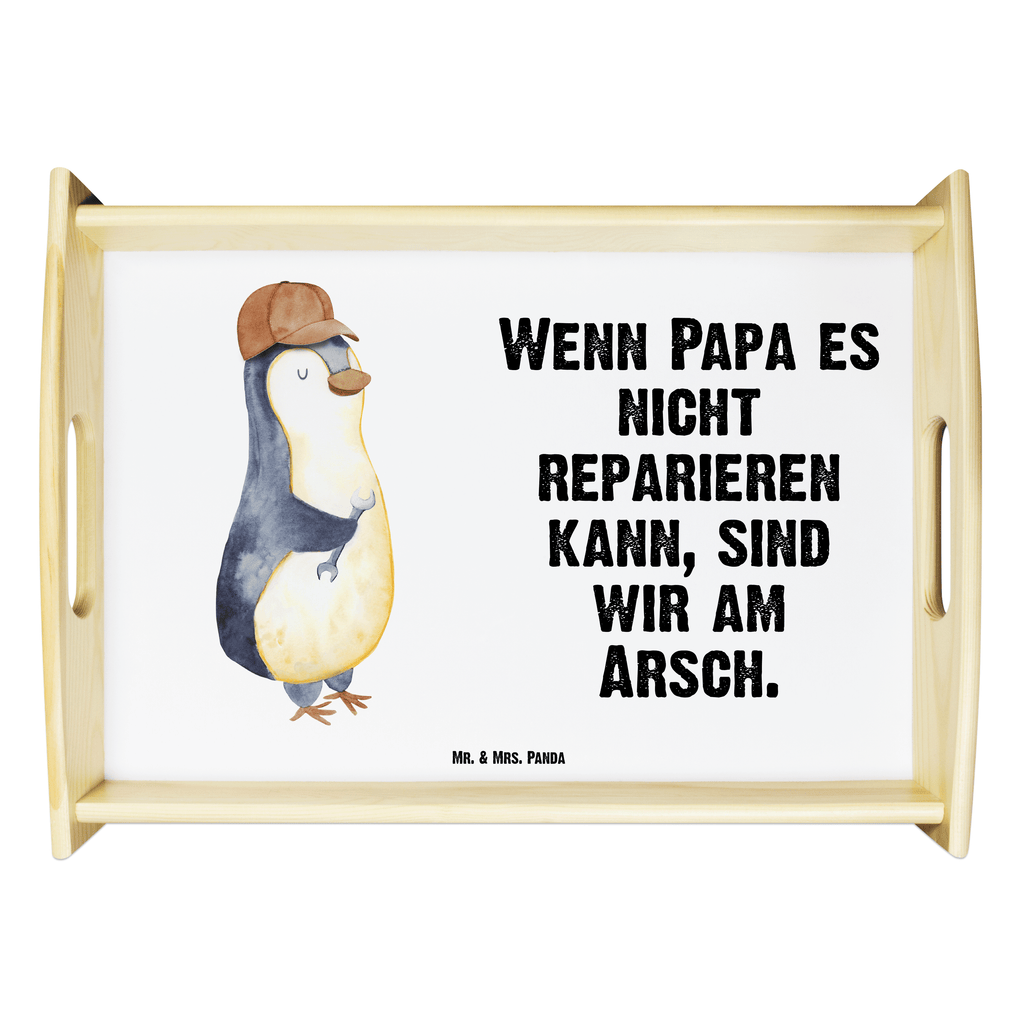 Serviertablett Wenn Papa es nicht reparieren kann, sind wir am Arsch Serviertablett, Tablett, Holztablett, Küchentablett, Dekotablett, Frühstückstablett, Familie, Vatertag, Muttertag, Bruder, Schwester, Mama, Papa, Oma, Opa, Vater, Geschenk Papa, Bester Papa der Welt