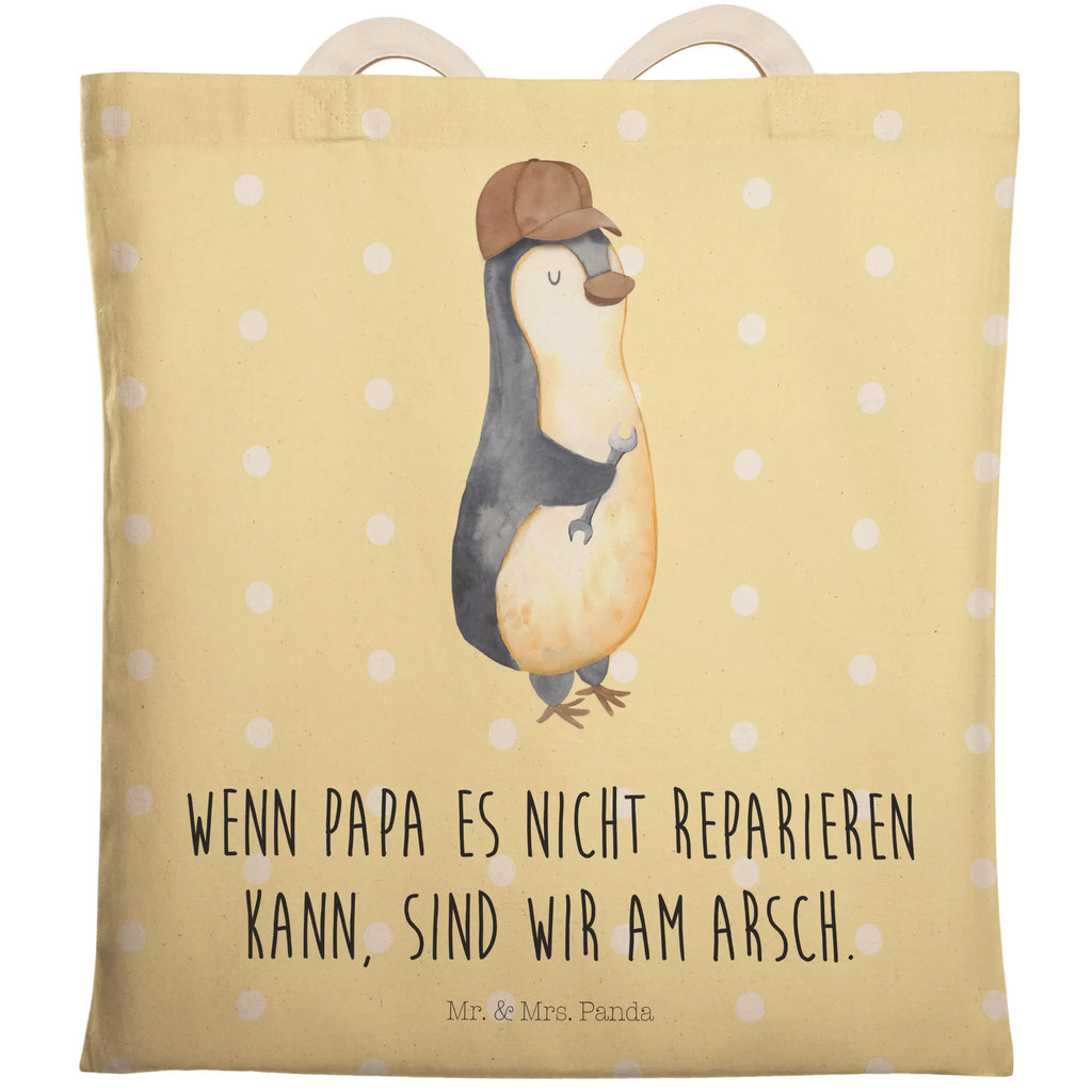 Einkaufstasche Wenn Papa es nicht reparieren kann, sind wir am Arsch Tragetasche, Tasche, Beutel, Stofftasche, Baumwolltasche, Umhängetasche, Shopper, Einkaufstasche, Beuteltasche, Familie, Vatertag, Muttertag, Bruder, Schwester, Mama, Papa, Oma, Opa, Vater, Geschenk Papa, Bester Papa der Welt