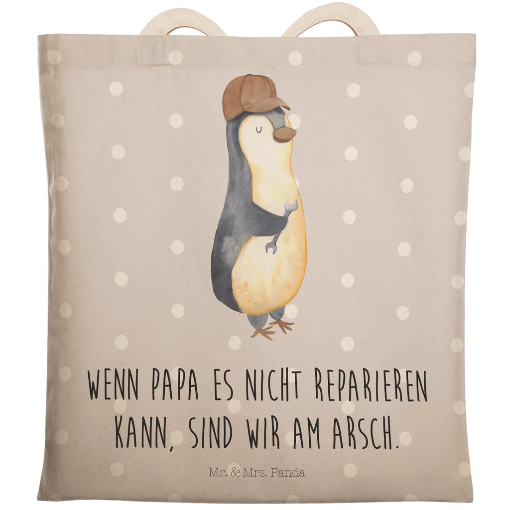 Einkaufstasche Wenn Papa es nicht reparieren kann, sind wir am Arsch Tragetasche, Tasche, Beutel, Stofftasche, Baumwolltasche, Umhängetasche, Shopper, Einkaufstasche, Beuteltasche, Familie, Vatertag, Muttertag, Bruder, Schwester, Mama, Papa, Oma, Opa, Vater, Geschenk Papa, Bester Papa der Welt