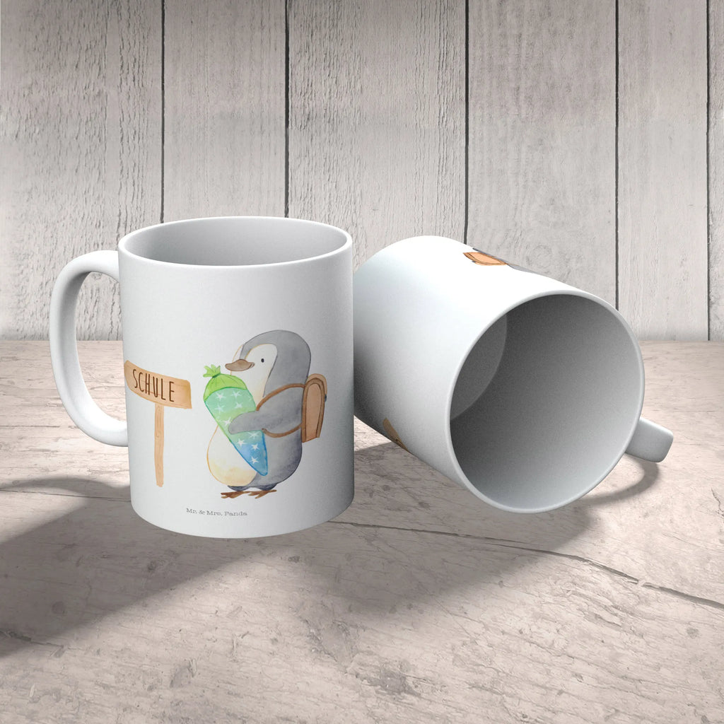 Kindertasse Pinguin Schultüte Kindertasse, Kinder Tasse, Kunststoff Tasse, Kindergarten Tasse, Trinkbecher, Camping Becher, Kaffeetasse, Kunststoffbecher, Kindergartenbecher, Outdoorgeschirr, Kunststoffgeschirr, Reisebecher, Reisetasse, Kinderbecher, Bruchfeste Tasse, Bruchsichere Tasse, Plastik Tasse, Plastiktasse, Pinguin, Schulanfänger, Einschulung, 1. Klasse, Geschenk zur Einschulung, erster Schultag, Schulranzen