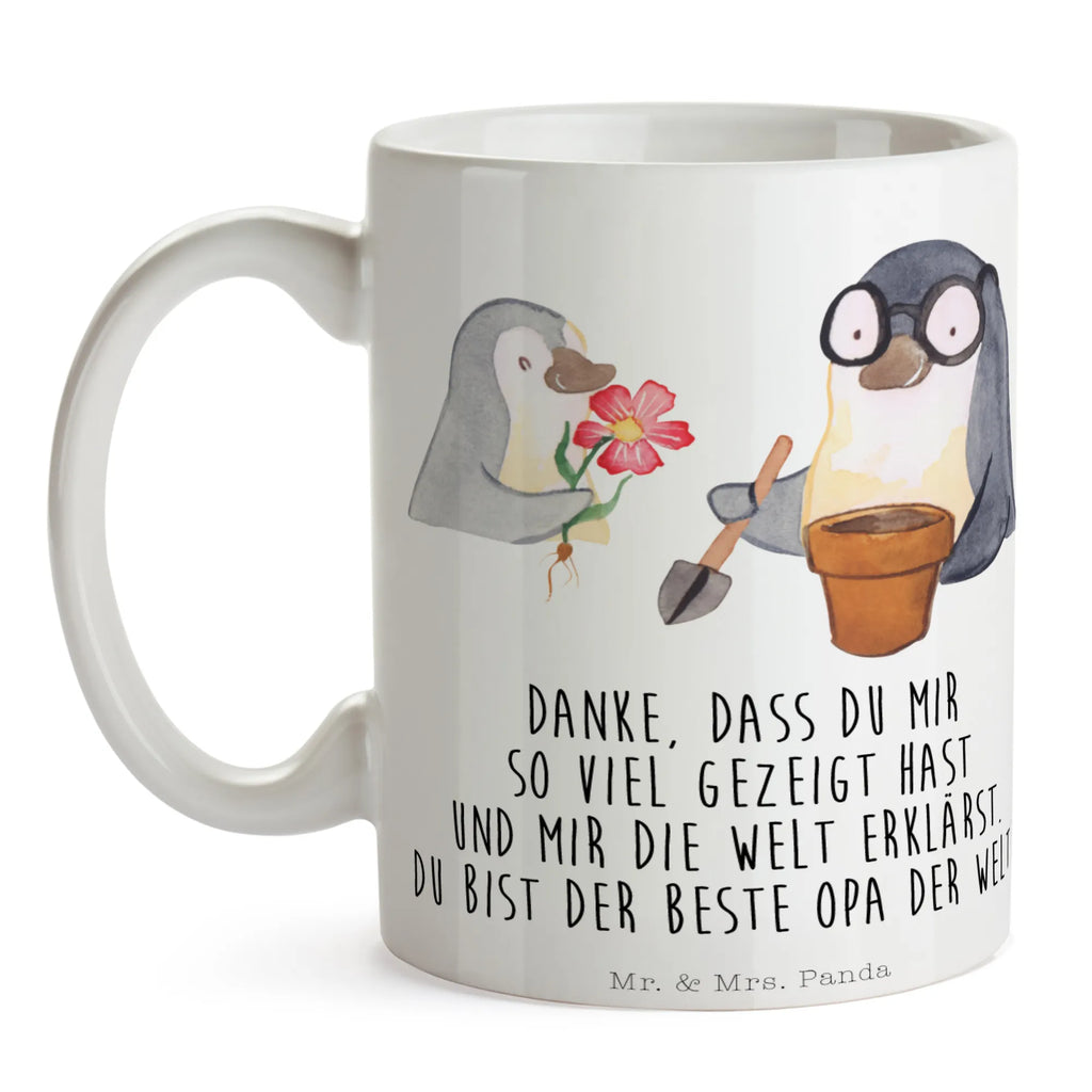 Tasse Pinguin Opa Blumen pflanzen Tasse, Kaffeetasse, Teetasse, Becher, Kaffeebecher, Teebecher, Keramiktasse, Porzellantasse, Büro Tasse, Geschenk Tasse, Tasse Sprüche, Tasse Motive, Kaffeetassen, Tasse bedrucken, Designer Tasse, Cappuccino Tassen, Schöne Teetassen, Familie, Vatertag, Muttertag, Bruder, Schwester, Mama, Papa, Oma, Opa, Großvater, Opi, bester Opa, Lieblingsopa