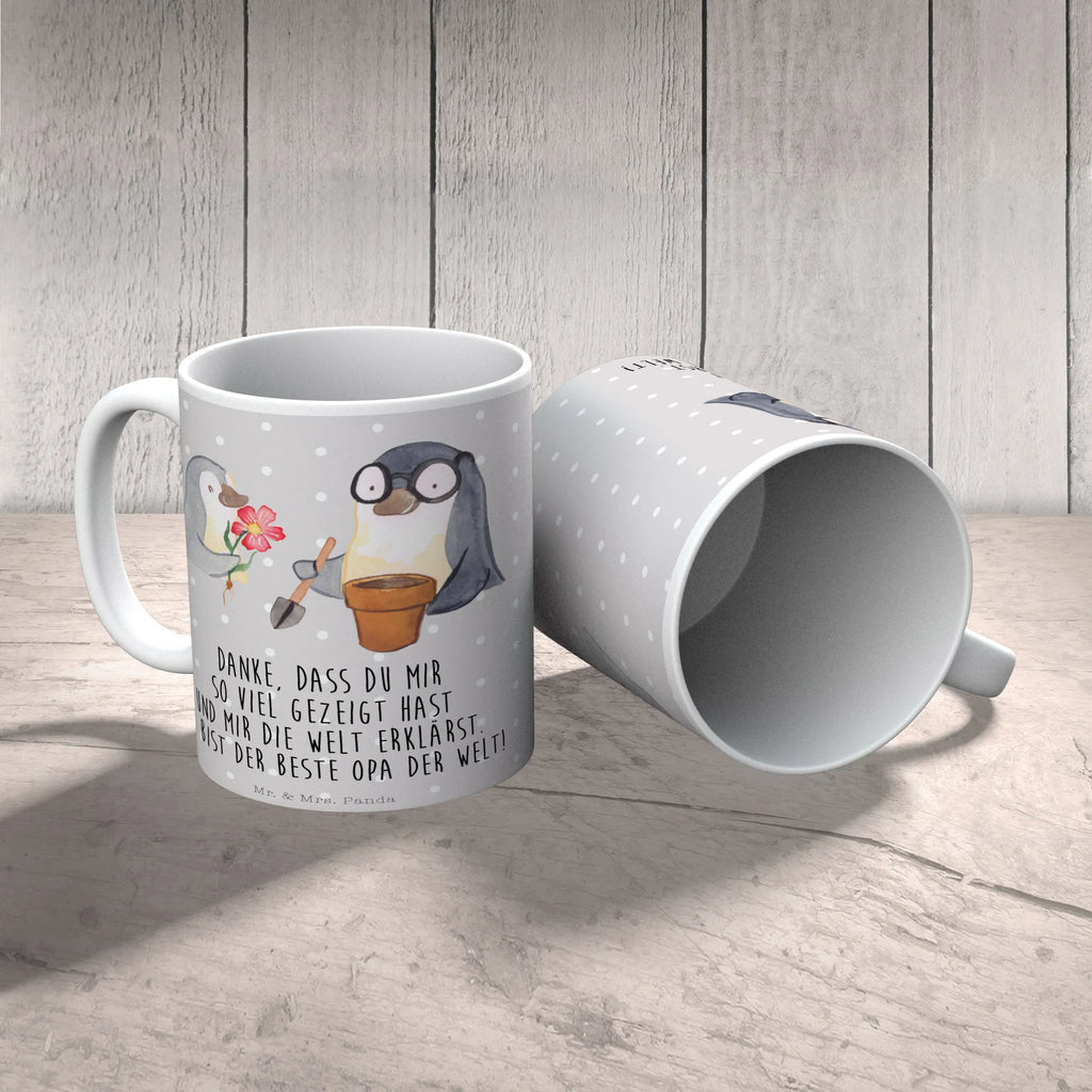 Tasse Pinguin Opa Blumen pflanzen Tasse, Kaffeetasse, Teetasse, Becher, Kaffeebecher, Teebecher, Keramiktasse, Porzellantasse, Büro Tasse, Geschenk Tasse, Tasse Sprüche, Tasse Motive, Kaffeetassen, Tasse bedrucken, Designer Tasse, Cappuccino Tassen, Schöne Teetassen, Familie, Vatertag, Muttertag, Bruder, Schwester, Mama, Papa, Oma, Opa, Großvater, Opi, bester Opa, Lieblingsopa