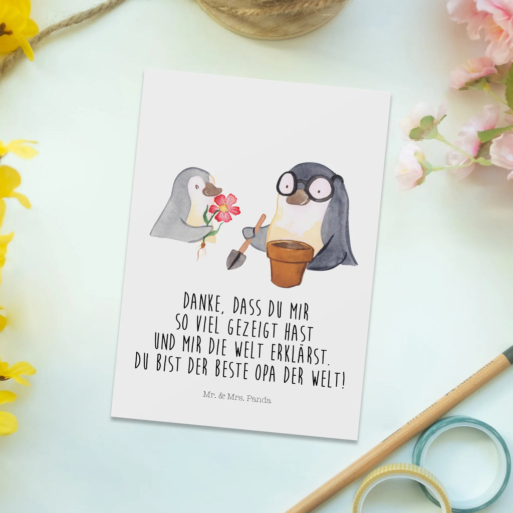 Postkarte Pinguin Opa Blumen pflanzen Postkarte, Karte, Geschenkkarte, Grußkarte, Einladung, Ansichtskarte, Geburtstagskarte, Einladungskarte, Dankeskarte, Ansichtskarten, Einladung Geburtstag, Einladungskarten Geburtstag, Familie, Vatertag, Muttertag, Bruder, Schwester, Mama, Papa, Oma, Opa, Großvater, Opi, bester Opa, Lieblingsopa