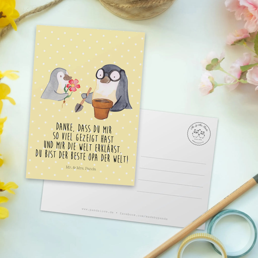 Postkarte Pinguin Opa Blumen pflanzen Postkarte, Karte, Geschenkkarte, Grußkarte, Einladung, Ansichtskarte, Geburtstagskarte, Einladungskarte, Dankeskarte, Ansichtskarten, Einladung Geburtstag, Einladungskarten Geburtstag, Familie, Vatertag, Muttertag, Bruder, Schwester, Mama, Papa, Oma, Opa, Großvater, Opi, bester Opa, Lieblingsopa