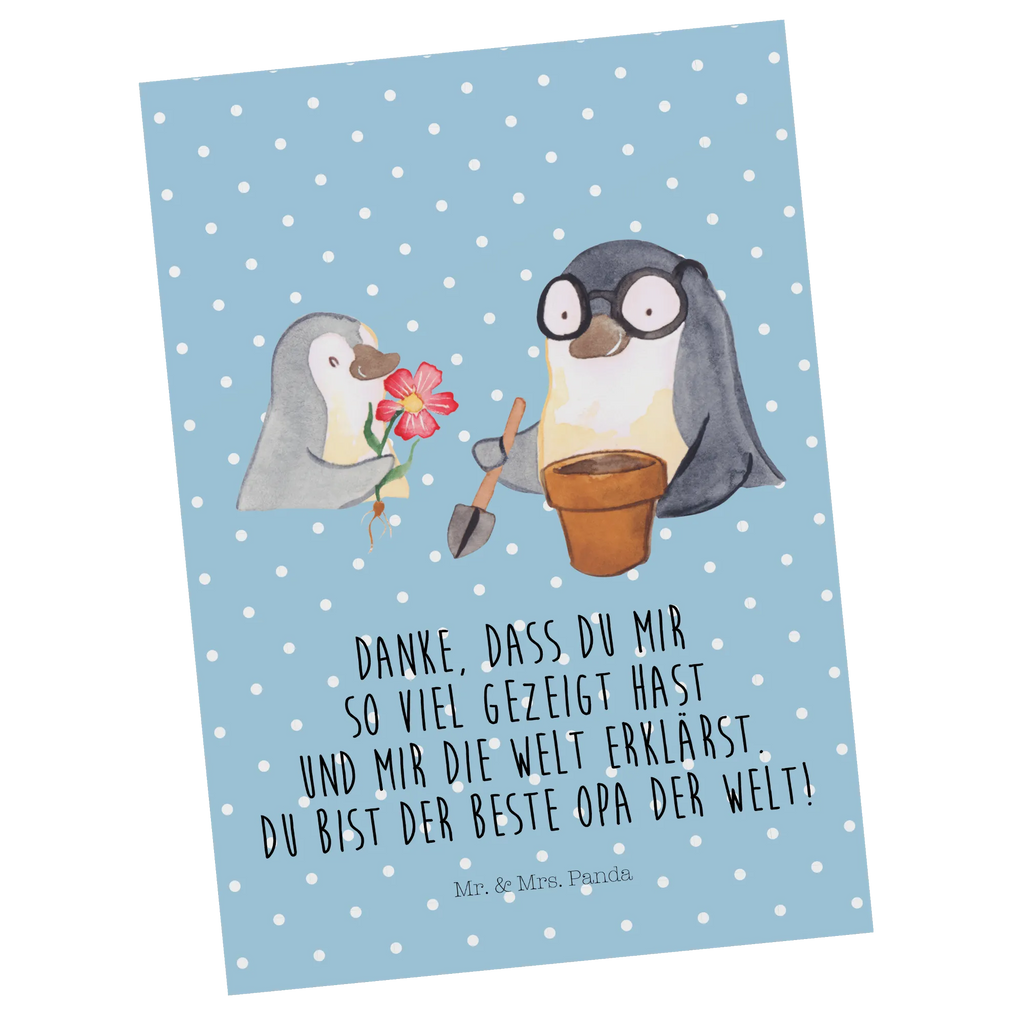 Postkarte Pinguin Opa Blumen pflanzen Postkarte, Karte, Geschenkkarte, Grußkarte, Einladung, Ansichtskarte, Geburtstagskarte, Einladungskarte, Dankeskarte, Ansichtskarten, Einladung Geburtstag, Einladungskarten Geburtstag, Familie, Vatertag, Muttertag, Bruder, Schwester, Mama, Papa, Oma, Opa, Großvater, Opi, bester Opa, Lieblingsopa