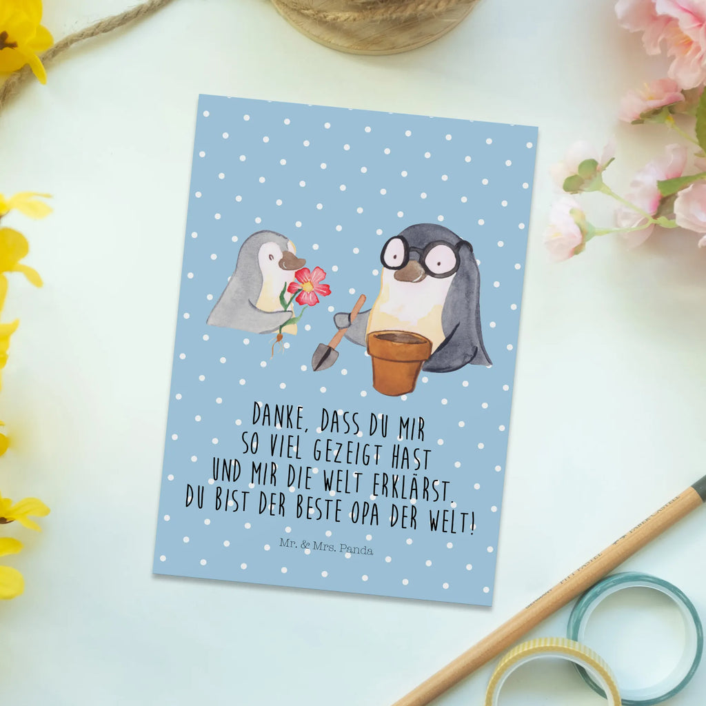 Postkarte Pinguin Opa Blumen pflanzen Postkarte, Karte, Geschenkkarte, Grußkarte, Einladung, Ansichtskarte, Geburtstagskarte, Einladungskarte, Dankeskarte, Ansichtskarten, Einladung Geburtstag, Einladungskarten Geburtstag, Familie, Vatertag, Muttertag, Bruder, Schwester, Mama, Papa, Oma, Opa, Großvater, Opi, bester Opa, Lieblingsopa