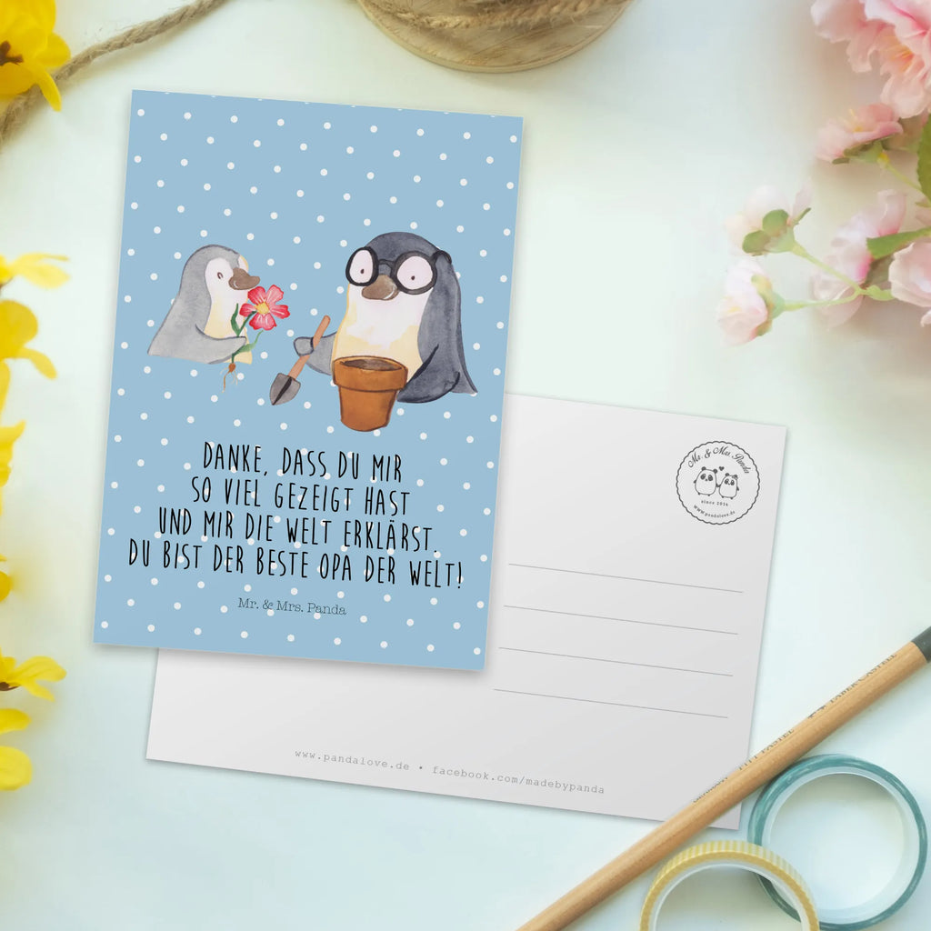 Postkarte Pinguin Opa Blumen pflanzen Postkarte, Karte, Geschenkkarte, Grußkarte, Einladung, Ansichtskarte, Geburtstagskarte, Einladungskarte, Dankeskarte, Ansichtskarten, Einladung Geburtstag, Einladungskarten Geburtstag, Familie, Vatertag, Muttertag, Bruder, Schwester, Mama, Papa, Oma, Opa, Großvater, Opi, bester Opa, Lieblingsopa