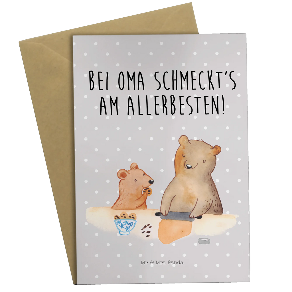 Grußkarte Oma Bär backen Grußkarte, Klappkarte, Einladungskarte, Glückwunschkarte, Hochzeitskarte, Geburtstagskarte, Karte, Ansichtskarten, Familie, Vatertag, Muttertag, Bruder, Schwester, Mama, Papa, Oma, Opa, Omi, Lieblingsoma, Lieblingsomi, backen, kochen, beste Köchin