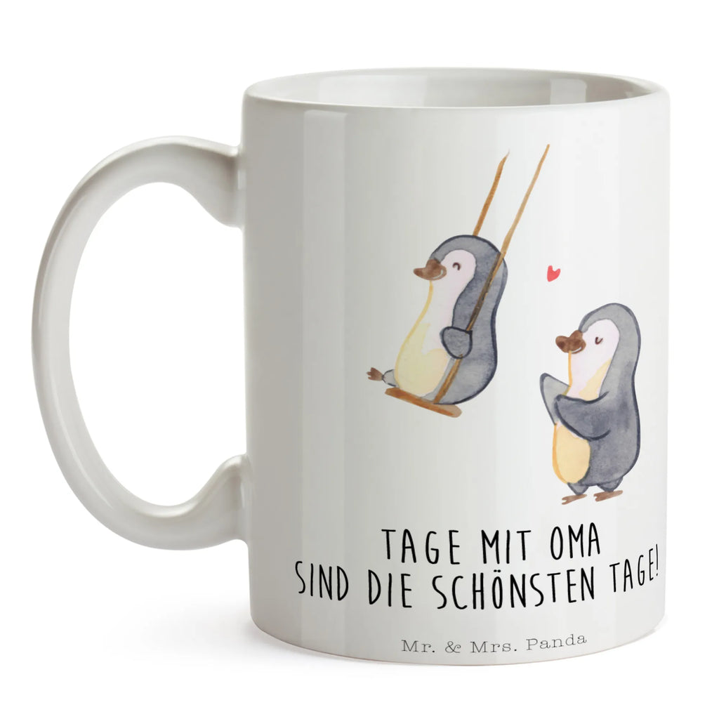 Tasse Pinguin Oma schaukeln Tasse, Kaffeetasse, Teetasse, Becher, Kaffeebecher, Teebecher, Keramiktasse, Porzellantasse, Büro Tasse, Geschenk Tasse, Tasse Sprüche, Tasse Motive, Kaffeetassen, Tasse bedrucken, Designer Tasse, Cappuccino Tassen, Schöne Teetassen, Familie, Vatertag, Muttertag, Bruder, Schwester, Mama, Papa, Oma, Opa, beste Oma, Lieblingsoma, Geschenk für Oma, Omi, Großmutter