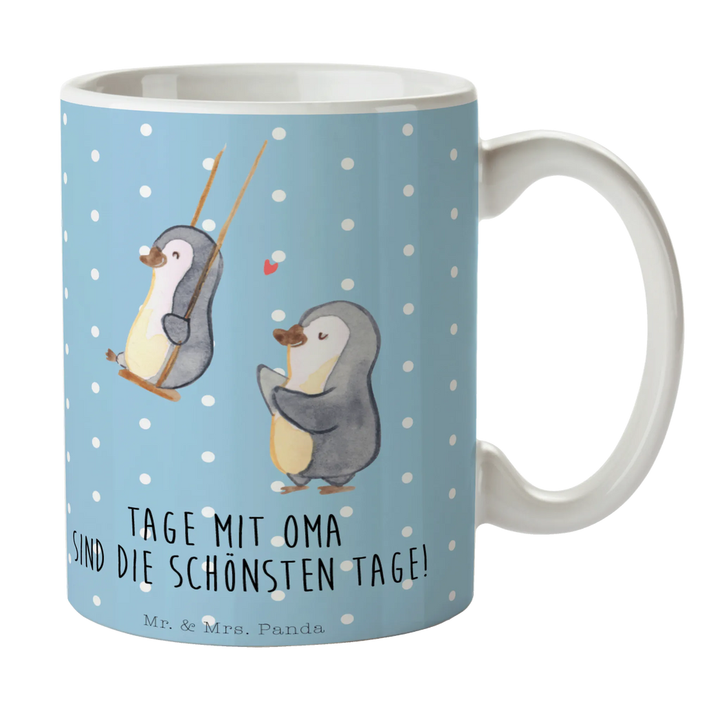 Tasse Pinguin Oma schaukeln Tasse, Kaffeetasse, Teetasse, Becher, Kaffeebecher, Teebecher, Keramiktasse, Porzellantasse, Büro Tasse, Geschenk Tasse, Tasse Sprüche, Tasse Motive, Kaffeetassen, Tasse bedrucken, Designer Tasse, Cappuccino Tassen, Schöne Teetassen, Familie, Vatertag, Muttertag, Bruder, Schwester, Mama, Papa, Oma, Opa, beste Oma, Lieblingsoma, Geschenk für Oma, Omi, Großmutter