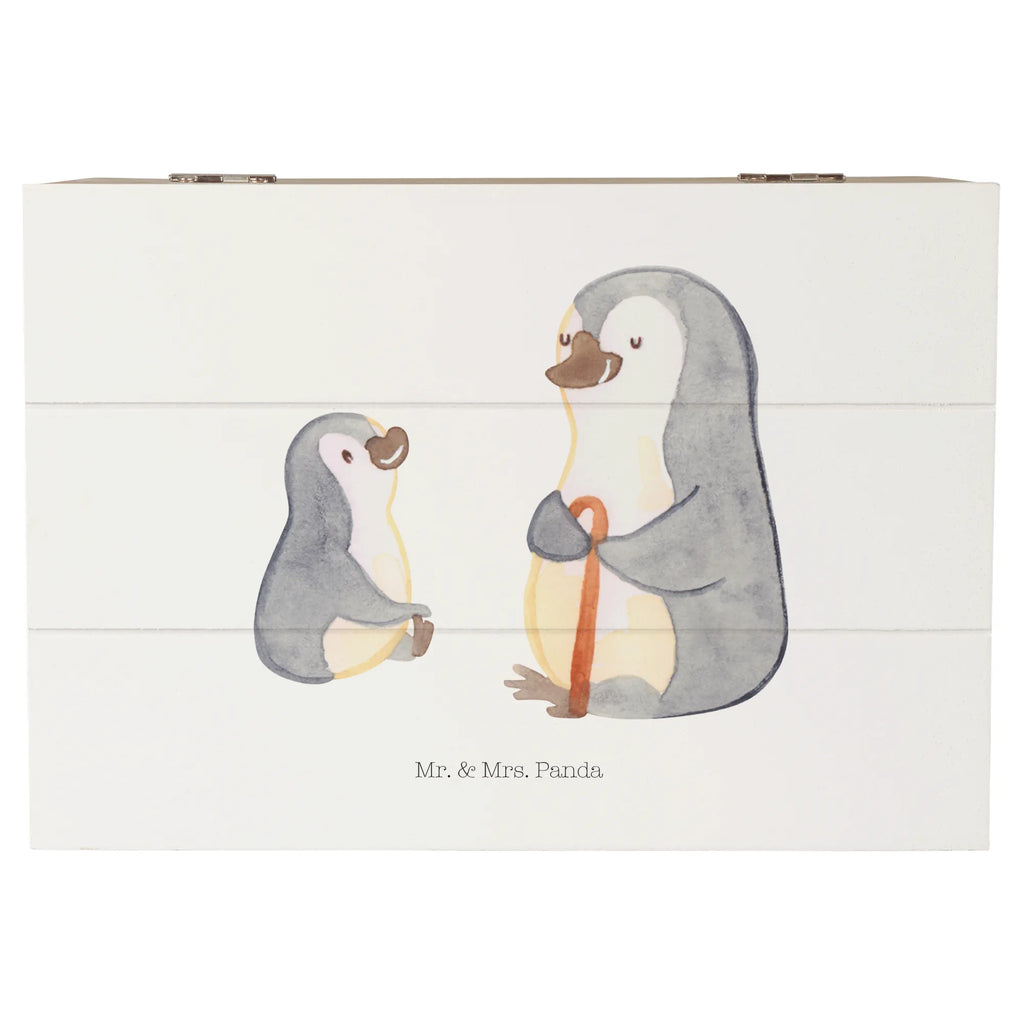 Holzkiste Pinguin Opa Enkel Holzkiste, Kiste, Schatzkiste, Truhe, Schatulle, XXL, Erinnerungsbox, Erinnerungskiste, Dekokiste, Aufbewahrungsbox, Geschenkbox, Geschenkdose, Familie, Vatertag, Muttertag, Bruder, Schwester, Mama, Papa, Oma, Opa, Opi, bester Opa, Großvater, Lieblingsopa, Geschenk für Opa