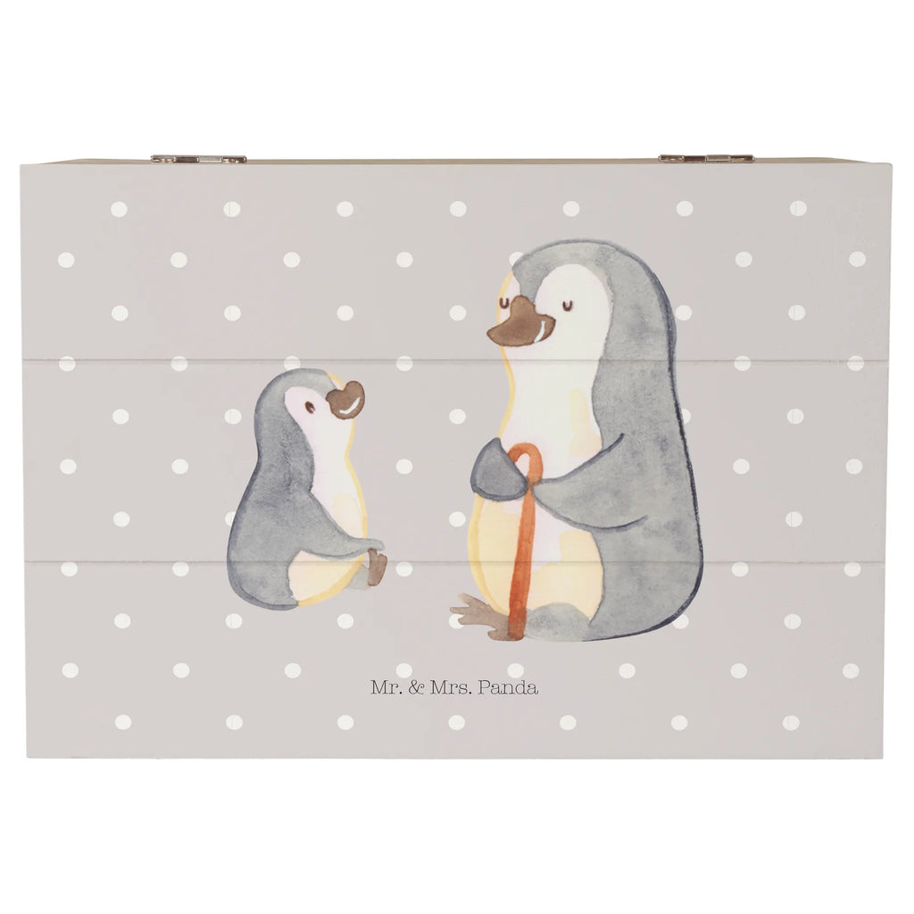 Holzkiste Pinguin Opa Enkel Holzkiste, Kiste, Schatzkiste, Truhe, Schatulle, XXL, Erinnerungsbox, Erinnerungskiste, Dekokiste, Aufbewahrungsbox, Geschenkbox, Geschenkdose, Familie, Vatertag, Muttertag, Bruder, Schwester, Mama, Papa, Oma, Opa, Opi, bester Opa, Großvater, Lieblingsopa, Geschenk für Opa