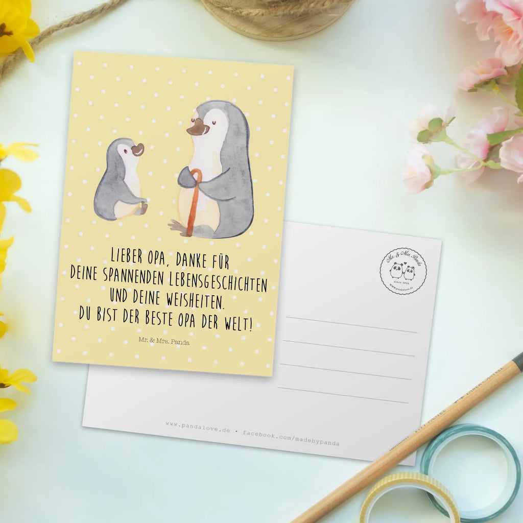 Postkarte Pinguin Opa Enkel Postkarte, Karte, Geschenkkarte, Grußkarte, Einladung, Ansichtskarte, Geburtstagskarte, Einladungskarte, Dankeskarte, Ansichtskarten, Einladung Geburtstag, Einladungskarten Geburtstag, Familie, Vatertag, Muttertag, Bruder, Schwester, Mama, Papa, Oma, Opa, Opi, bester Opa, Großvater, Lieblingsopa, Geschenk für Opa