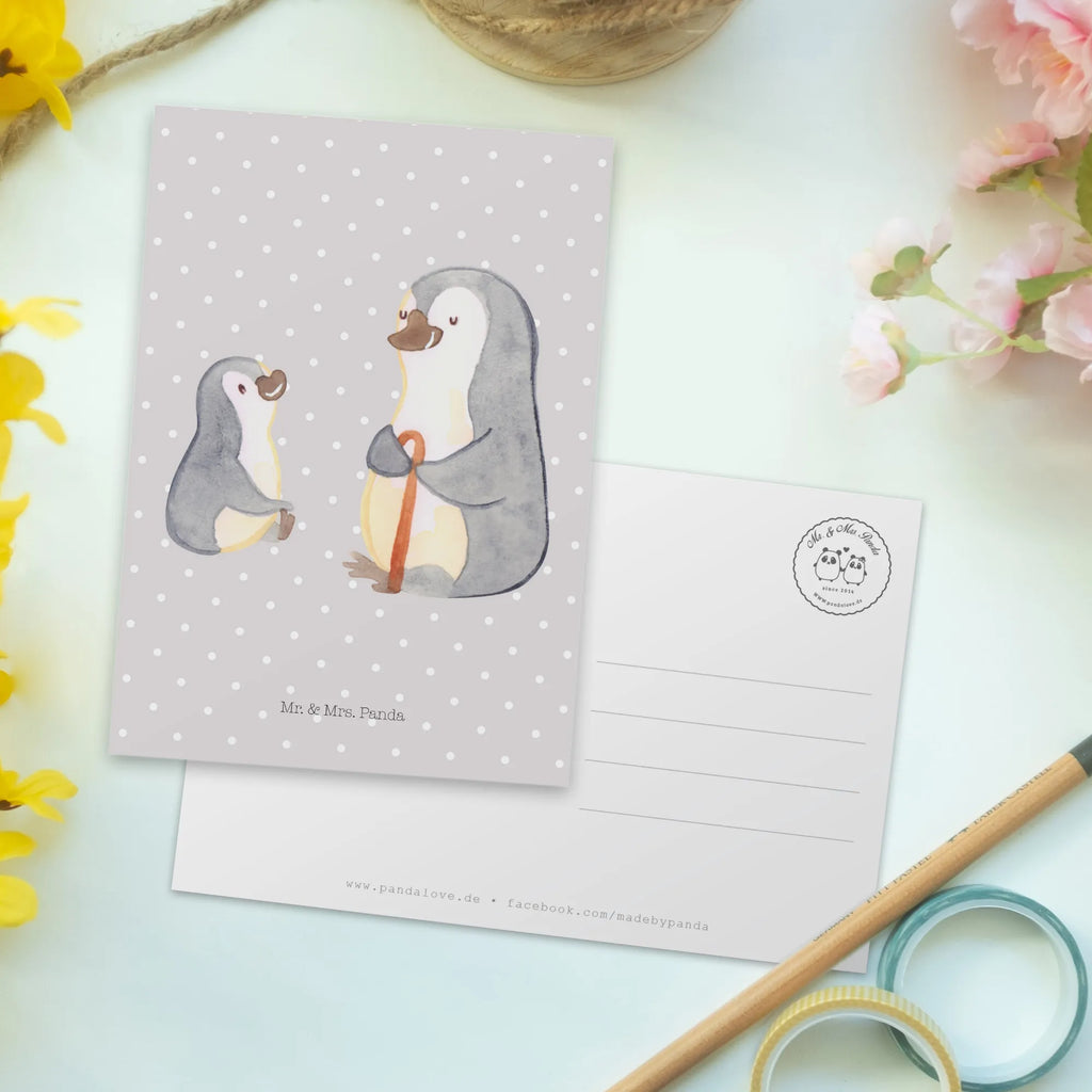 Postkarte Pinguin Opa Enkel Postkarte, Karte, Geschenkkarte, Grußkarte, Einladung, Ansichtskarte, Geburtstagskarte, Einladungskarte, Dankeskarte, Ansichtskarten, Einladung Geburtstag, Einladungskarten Geburtstag, Familie, Vatertag, Muttertag, Bruder, Schwester, Mama, Papa, Oma, Opa, Opi, bester Opa, Großvater, Lieblingsopa, Geschenk für Opa