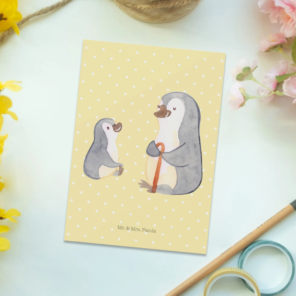 Postkarte Pinguin Opa Enkel Postkarte, Karte, Geschenkkarte, Grußkarte, Einladung, Ansichtskarte, Geburtstagskarte, Einladungskarte, Dankeskarte, Ansichtskarten, Einladung Geburtstag, Einladungskarten Geburtstag, Familie, Vatertag, Muttertag, Bruder, Schwester, Mama, Papa, Oma, Opa, Opi, bester Opa, Großvater, Lieblingsopa, Geschenk für Opa