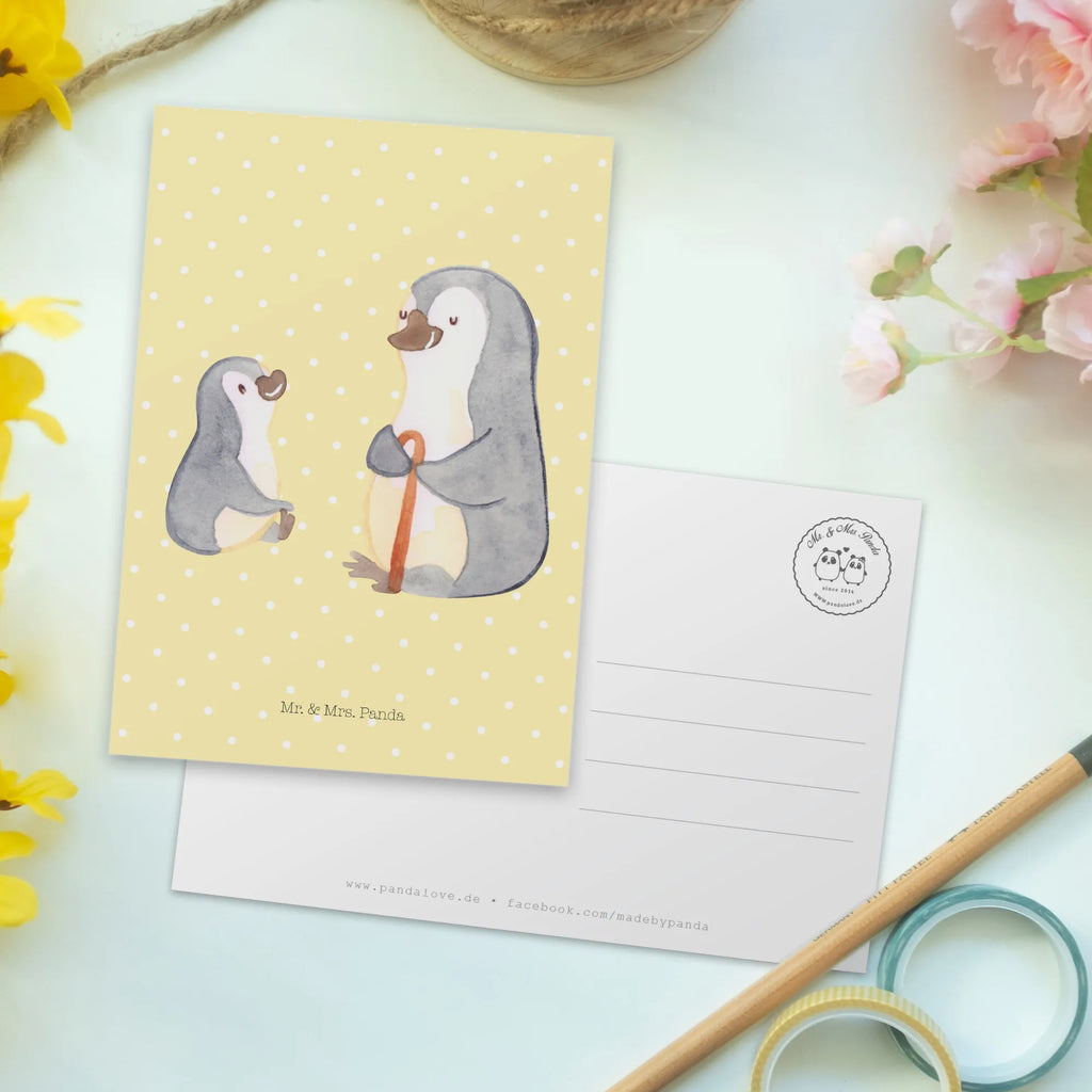 Postkarte Pinguin Opa Enkel Postkarte, Karte, Geschenkkarte, Grußkarte, Einladung, Ansichtskarte, Geburtstagskarte, Einladungskarte, Dankeskarte, Ansichtskarten, Einladung Geburtstag, Einladungskarten Geburtstag, Familie, Vatertag, Muttertag, Bruder, Schwester, Mama, Papa, Oma, Opa, Opi, bester Opa, Großvater, Lieblingsopa, Geschenk für Opa