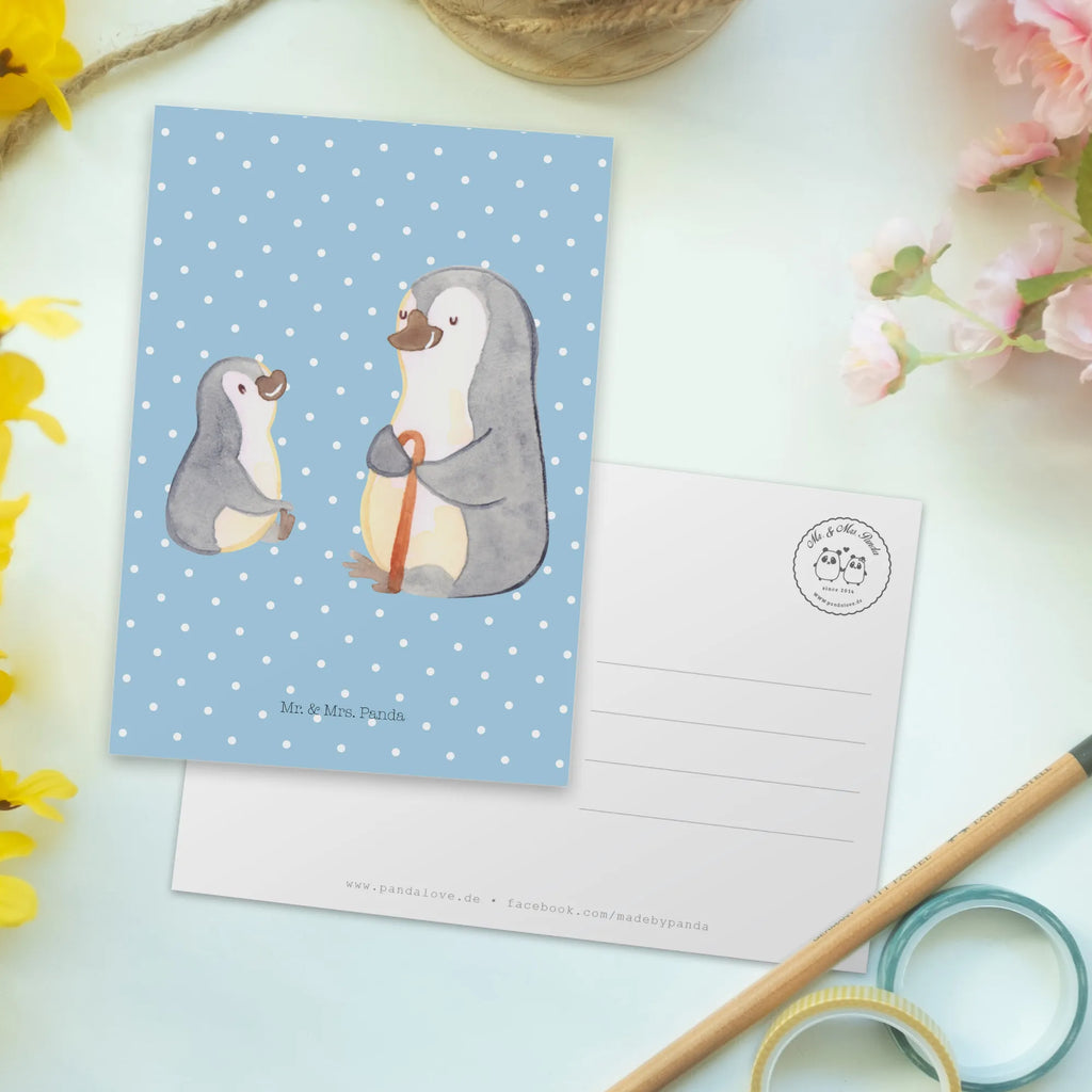 Postkarte Pinguin Opa Enkel Postkarte, Karte, Geschenkkarte, Grußkarte, Einladung, Ansichtskarte, Geburtstagskarte, Einladungskarte, Dankeskarte, Ansichtskarten, Einladung Geburtstag, Einladungskarten Geburtstag, Familie, Vatertag, Muttertag, Bruder, Schwester, Mama, Papa, Oma, Opa, Opi, bester Opa, Großvater, Lieblingsopa, Geschenk für Opa