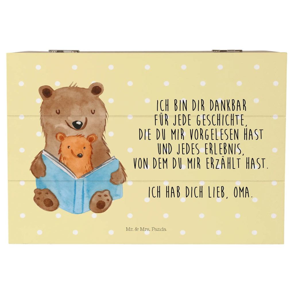 Holzkiste Bären Buch Holzkiste, Kiste, Schatzkiste, Truhe, Schatulle, XXL, Erinnerungsbox, Erinnerungskiste, Dekokiste, Aufbewahrungsbox, Geschenkbox, Geschenkdose, Familie, Vatertag, Muttertag, Bruder, Schwester, Mama, Papa, Oma, Opa, Omi, Großmutter, beste Oma, Lieblingsoma, Geschichtenerzähler