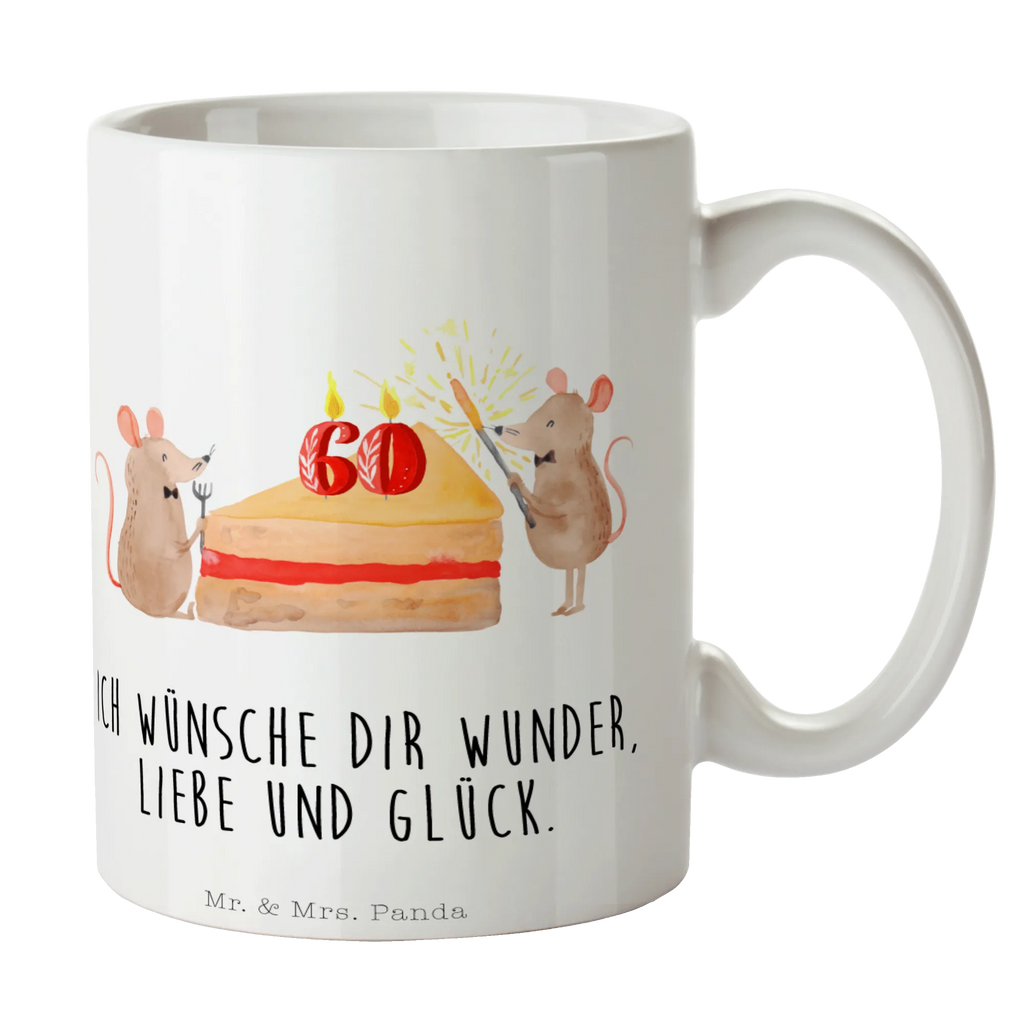 Tasse 60. Geburtstag Mäuse Kuchen Tasse, Kaffeetasse, Teetasse, Becher, Kaffeebecher, Teebecher, Keramiktasse, Porzellantasse, Büro Tasse, Geschenk Tasse, Tasse Sprüche, Tasse Motive, Kaffeetassen, Tasse bedrucken, Designer Tasse, Cappuccino Tassen, Schöne Teetassen, Geburtstag, Geburtstagsgeschenk, Geschenk, Maus, Geburtstage, Happy Birthday, Geburtstagsfeier