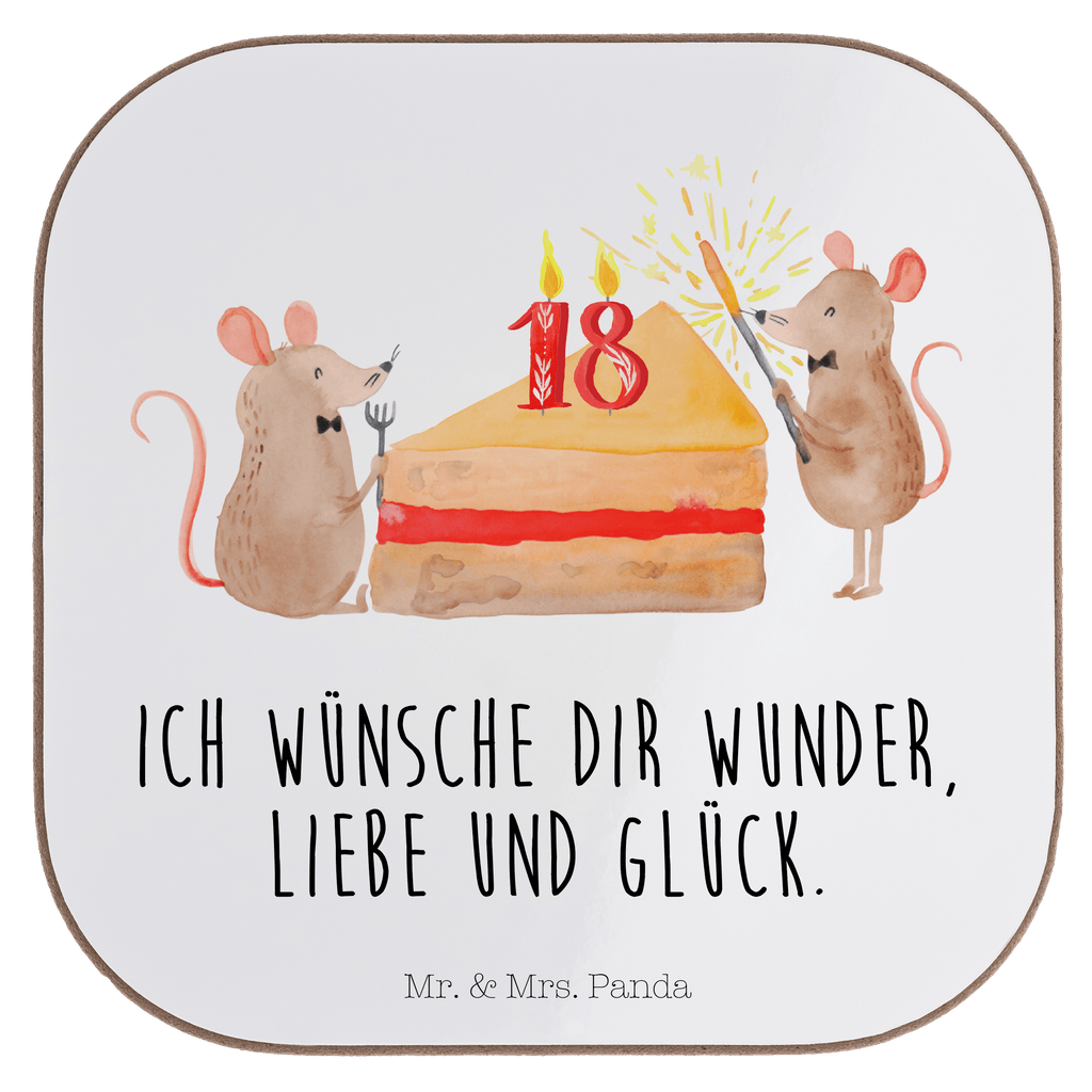 Quadratische Untersetzer 18. Geburtstag Mäuse Kuchen Untersetzer, Bierdeckel, Glasuntersetzer, Untersetzer Gläser, Getränkeuntersetzer, Untersetzer aus Holz, Untersetzer für Gläser, Korkuntersetzer, Untersetzer Holz, Holzuntersetzer, Tassen Untersetzer, Untersetzer Design, Geburtstag, Geburtstagsgeschenk, Geschenk, Maus, Geburtstage, Happy Birthday, Geburtstagsfeier