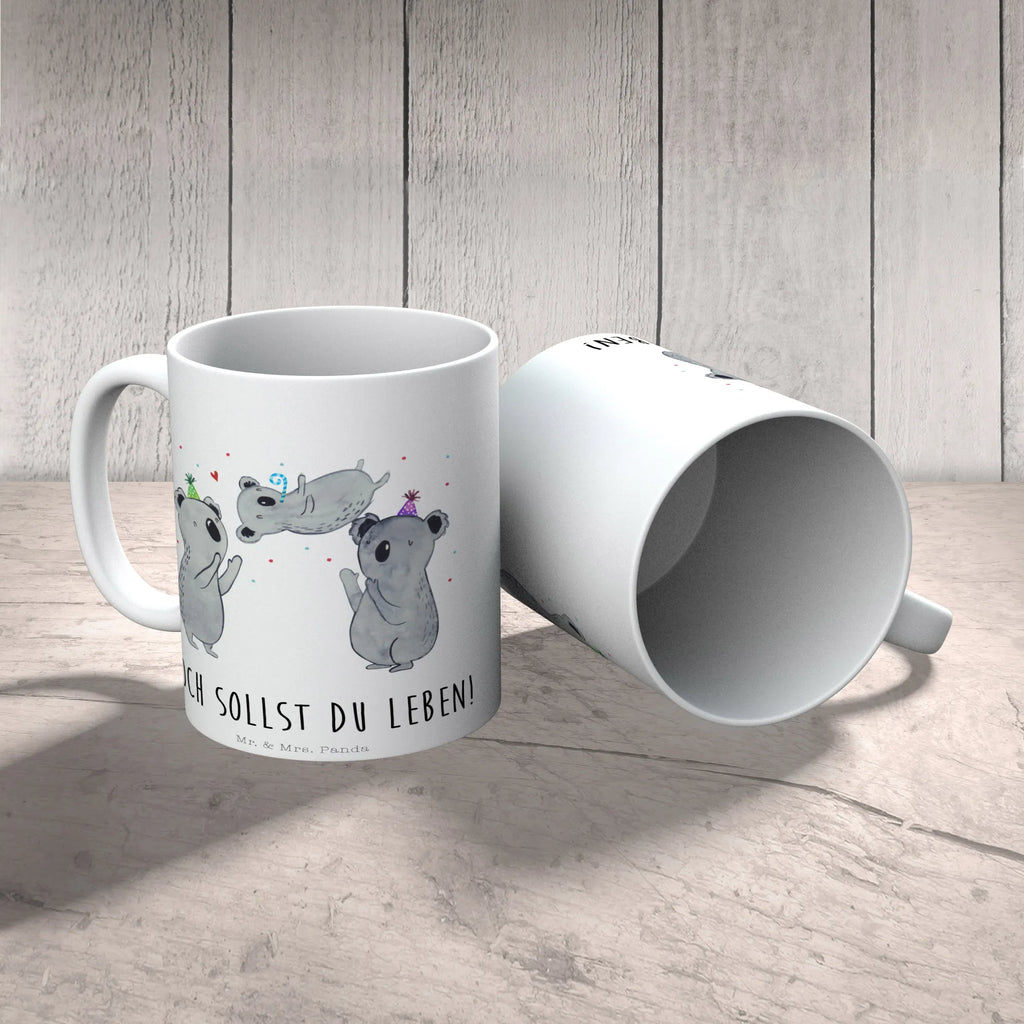 Tasse Koalas feiern Geburtstag Tasse, Kaffeetasse, Teetasse, Becher, Kaffeebecher, Teebecher, Keramiktasse, Porzellantasse, Büro Tasse, Geschenk Tasse, Tasse Sprüche, Tasse Motive, Kaffeetassen, Tasse bedrucken, Designer Tasse, Cappuccino Tassen, Schöne Teetassen, Geburtstag, Geburtstagsgeschenk, Geschenk, Koala, Geburtstage, Happy Birthday, Geburtstagsfeier