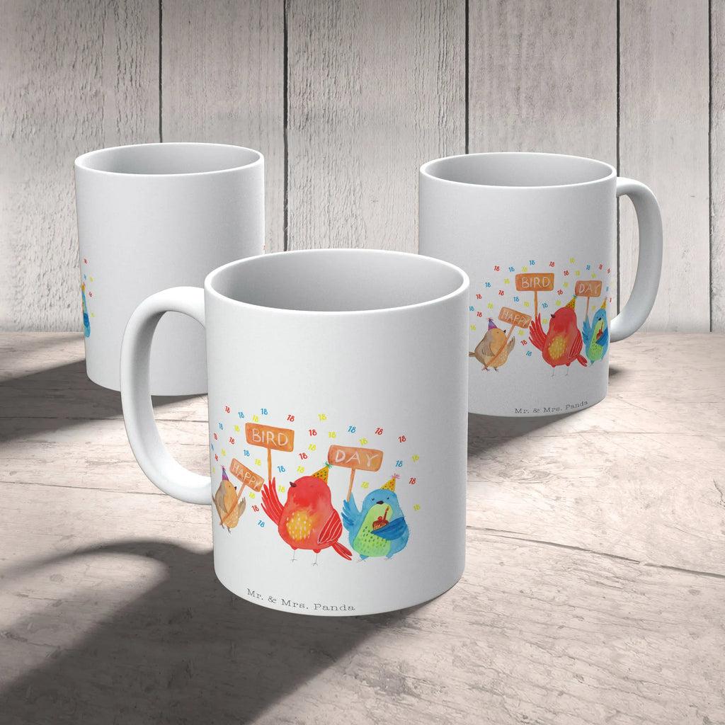 Tasse 18. Geburtstag Happy Bird Day Tasse, Kaffeetasse, Teetasse, Becher, Kaffeebecher, Teebecher, Keramiktasse, Porzellantasse, Büro Tasse, Geschenk Tasse, Tasse Sprüche, Tasse Motive, Kaffeetassen, Tasse bedrucken, Designer Tasse, Cappuccino Tassen, Schöne Teetassen, Geburtstag, Geburtstagsgeschenk, Geschenk, zum, schenken, für, Feiern, Party