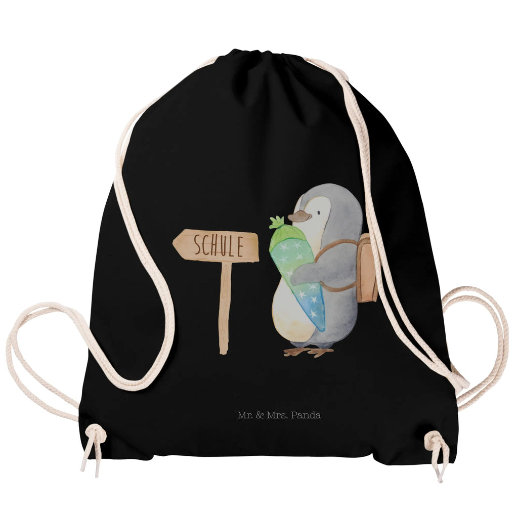 Sportbeutel Pinguin Schultüte Sportbeutel, Turnbeutel, Beutel, Sporttasche, Tasche, Stoffbeutel, Sportbeutel Kinder, Gymsack, Beutel Rucksack, Kleine Sporttasche, Sportzubehör, Turnbeutel Baumwolle, Pinguin, Schulanfänger, Einschulung, 1. Klasse, Geschenk zur Einschulung, erster Schultag, Schulranzen