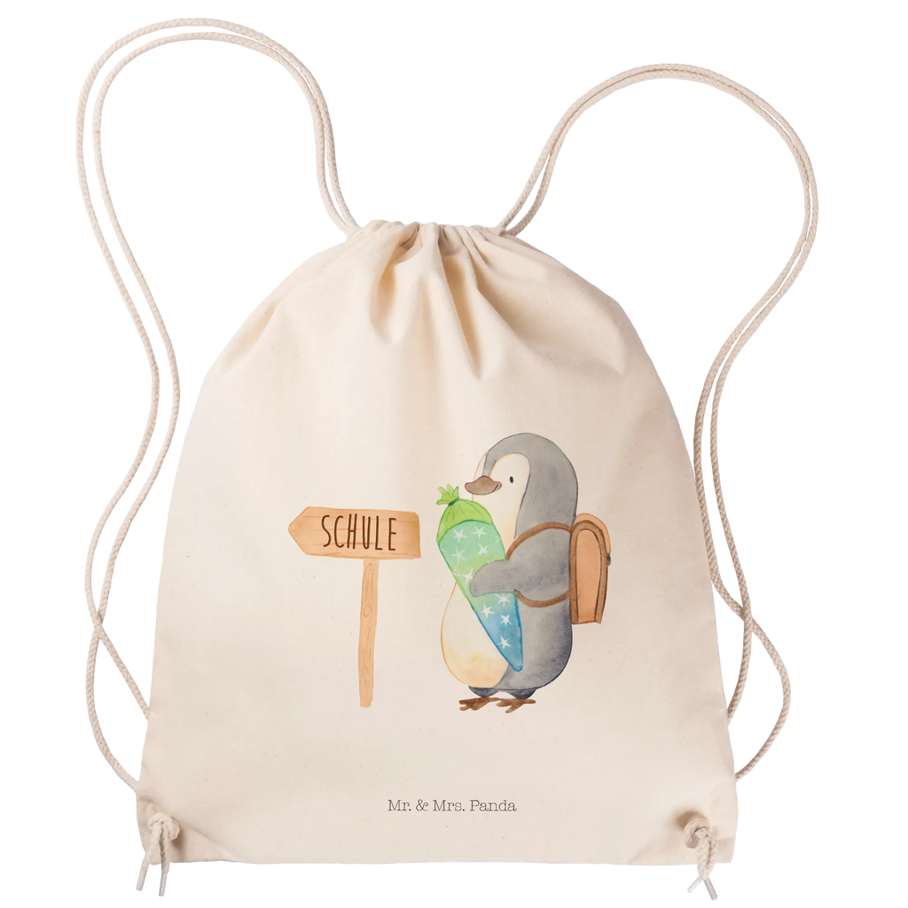 Sportbeutel Pinguin Schultüte Sportbeutel, Turnbeutel, Beutel, Sporttasche, Tasche, Stoffbeutel, Sportbeutel Kinder, Gymsack, Beutel Rucksack, Kleine Sporttasche, Sportzubehör, Turnbeutel Baumwolle, Pinguin, Schulanfänger, Einschulung, 1. Klasse, Geschenk zur Einschulung, erster Schultag, Schulranzen