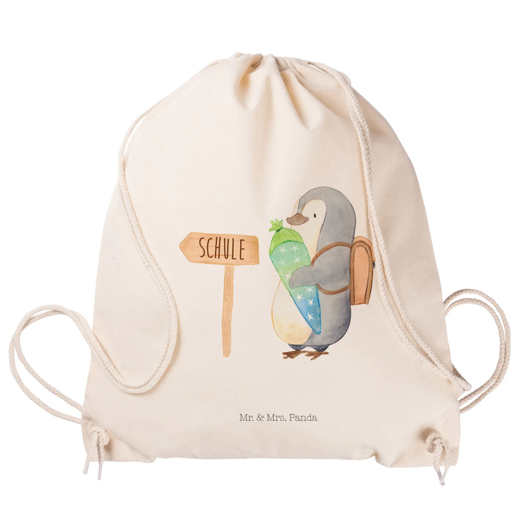 Sportbeutel Pinguin Schultüte Sportbeutel, Turnbeutel, Beutel, Sporttasche, Tasche, Stoffbeutel, Sportbeutel Kinder, Gymsack, Beutel Rucksack, Kleine Sporttasche, Sportzubehör, Turnbeutel Baumwolle, Pinguin, Schulanfänger, Einschulung, 1. Klasse, Geschenk zur Einschulung, erster Schultag, Schulranzen