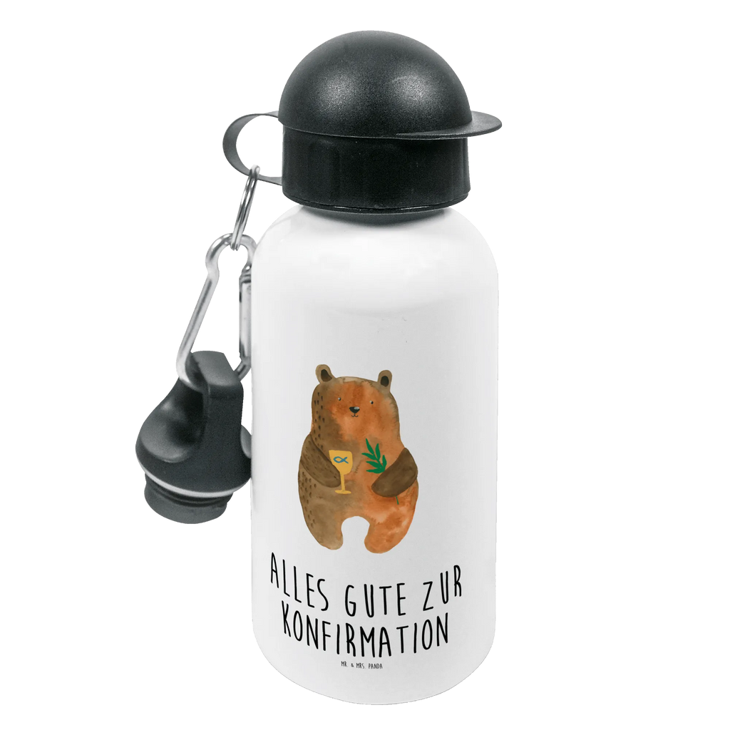 Kindertrinkflasche Konfirmation-Bär Kindertrinkflasche, Kinder Trinkflasche, Trinkflasche, Flasche, Kinderflasche, Kinder, Kids, Kindergarten Flasche, Grundschule, Jungs, Mädchen, Bär, Teddy, Teddybär, Konfirmation, Kirche, evangelisch, Gottesdienst