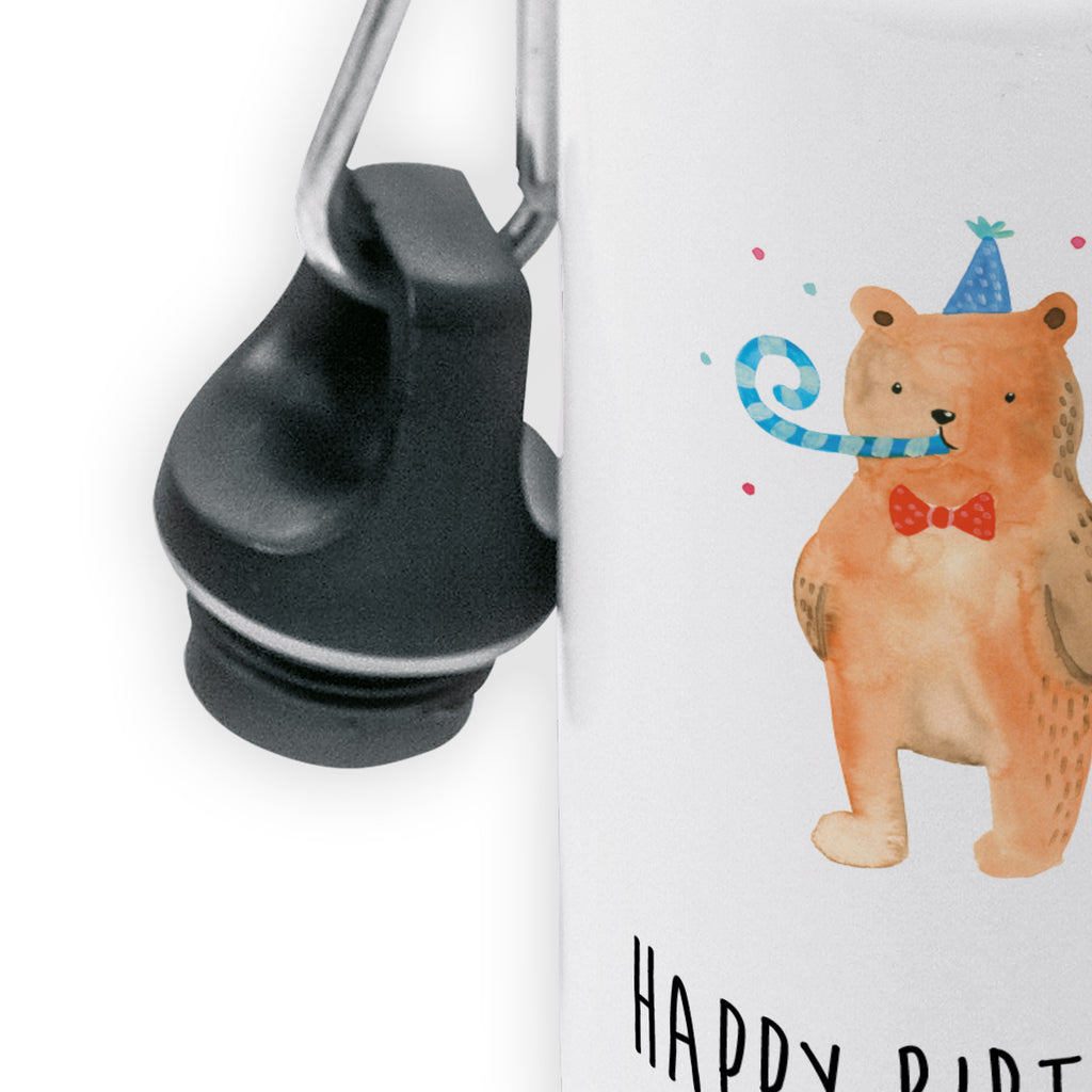 Kindertrinkflasche Birthday Bär Kindertrinkflasche, Kinder Trinkflasche, Trinkflasche, Flasche, Kinderflasche, Kinder, Kids, Kindergarten Flasche, Grundschule, Jungs, Mädchen, Bär, Teddy, Teddybär, Happy Birthday, Alles Gute, Glückwunsch, Geburtstag