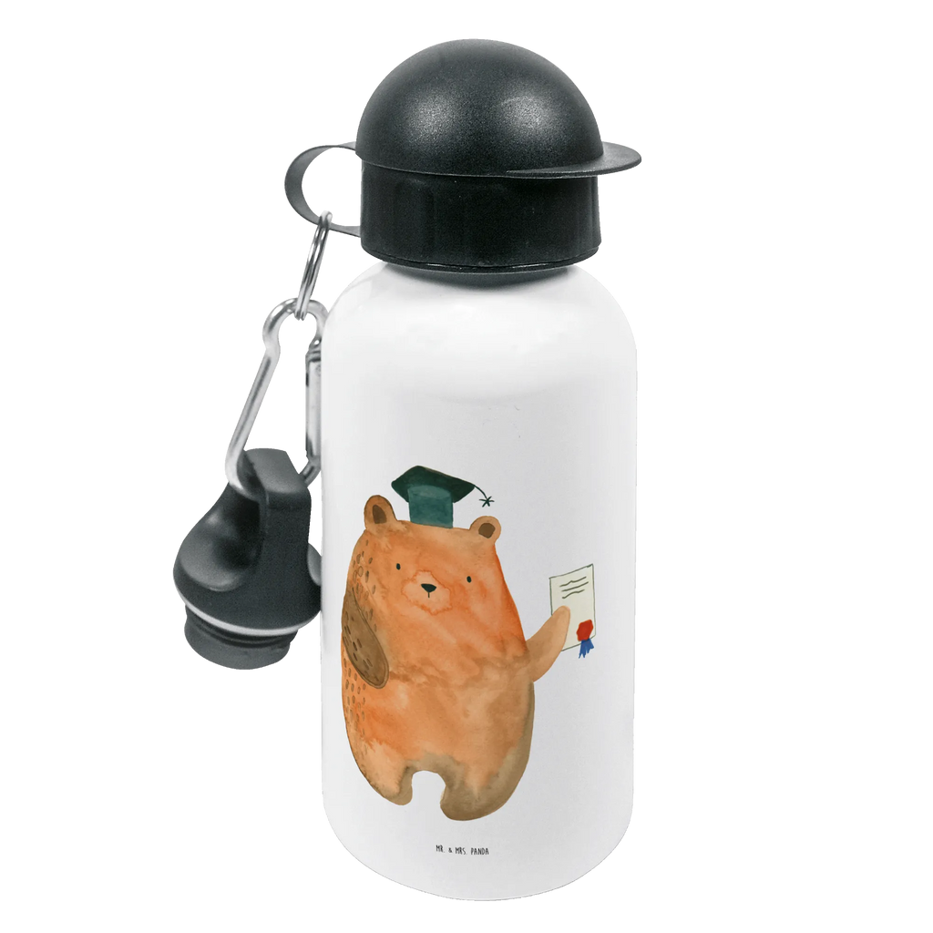 Kindertrinkflasche Prüfungsbär Kindertrinkflasche, Kinder Trinkflasche, Trinkflasche, Flasche, Kinderflasche, Kinder, Kids, Kindergarten Flasche, Grundschule, Jungs, Mädchen, Bär, Teddy, Teddybär, Abitur, Prüfungen, Prüfung bestanden, Abschluss, Zeugnis, Abschlusszeugnis