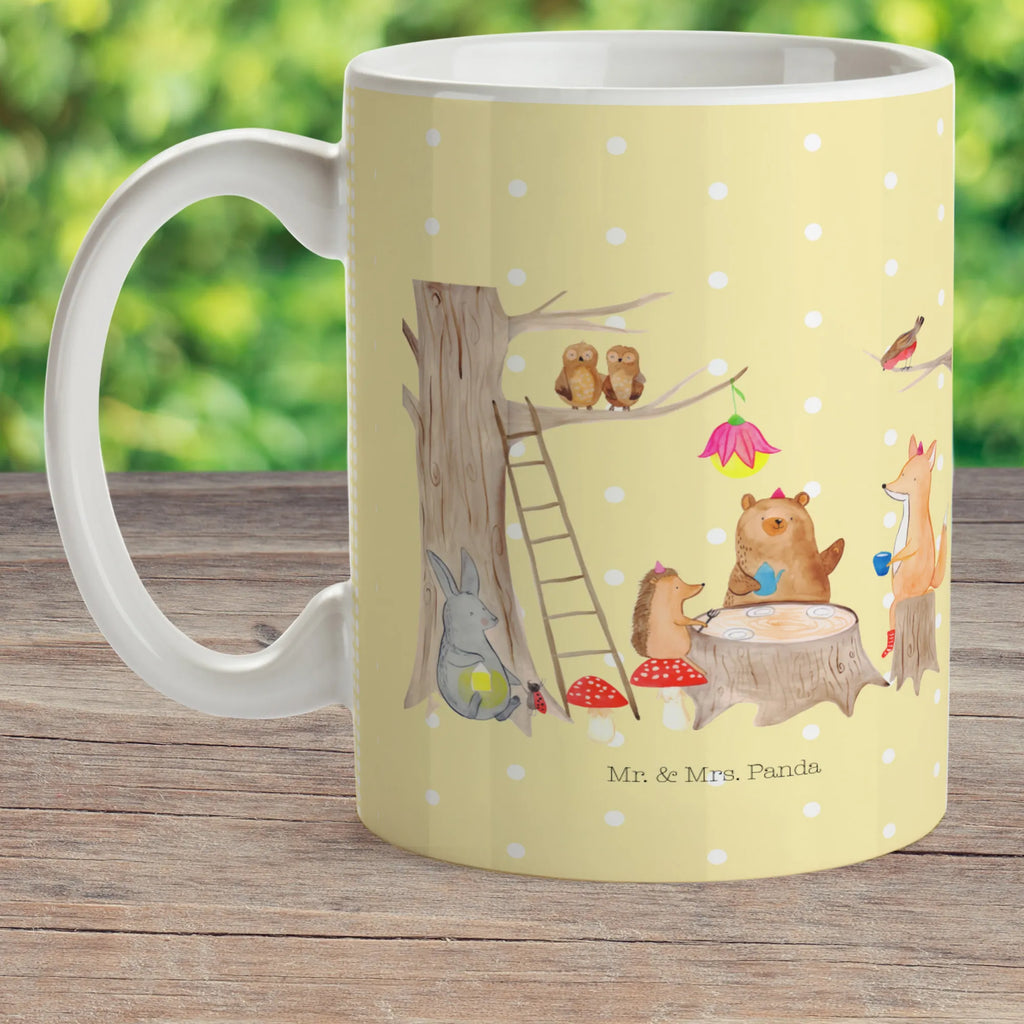 Kindertasse Waldtiere Picknick Kindertasse, Kinder Tasse, Kunststoff Tasse, Kindergarten Tasse, Trinkbecher, Camping Becher, Kaffeetasse, Kunststoffbecher, Kindergartenbecher, Outdoorgeschirr, Kunststoffgeschirr, Reisebecher, Reisetasse, Kinderbecher, Bruchfeste Tasse, Bruchsichere Tasse, Plastik Tasse, Plastiktasse, Tiermotive, Gute Laune, lustige Sprüche, Tiere, Waldtiere, Picknick, Wald, Fuchs, Hase, Igel, Maus, Eichhörnchen